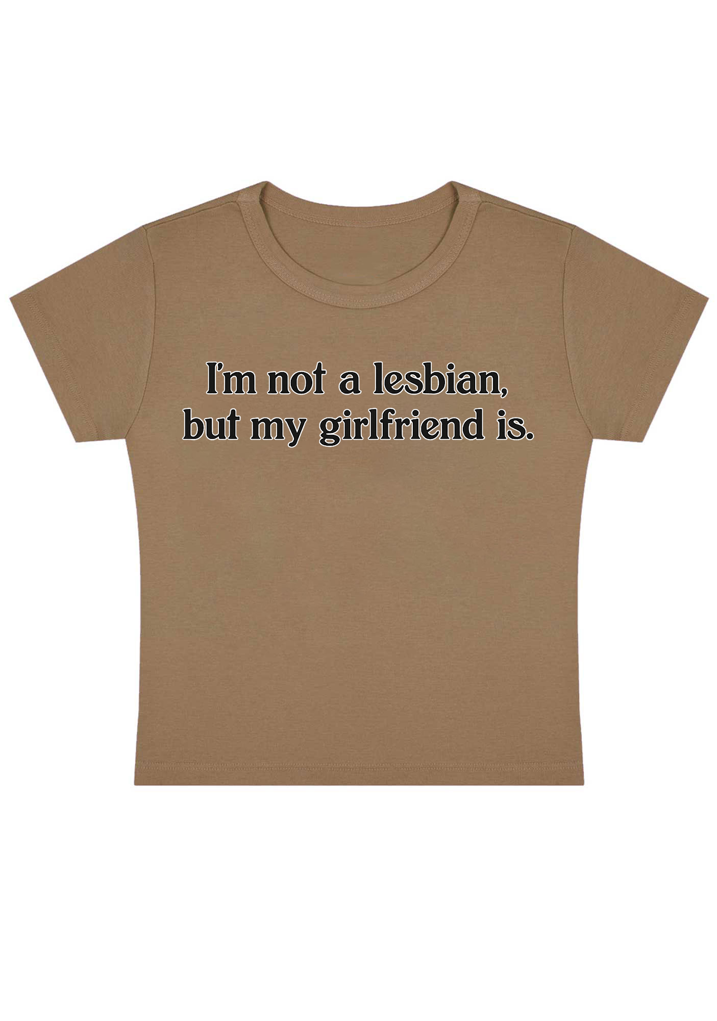 I'm Not A Lesbian But My Girlfriend Is Y2K Baby Tee