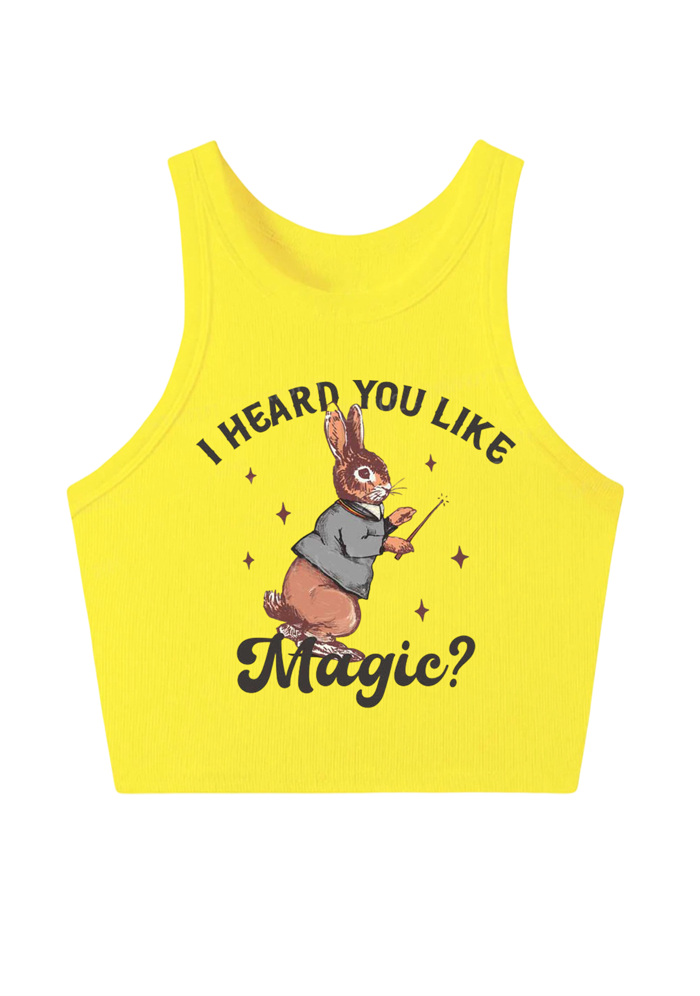 I Heard You Like Magic Y2K Crop Tank Top