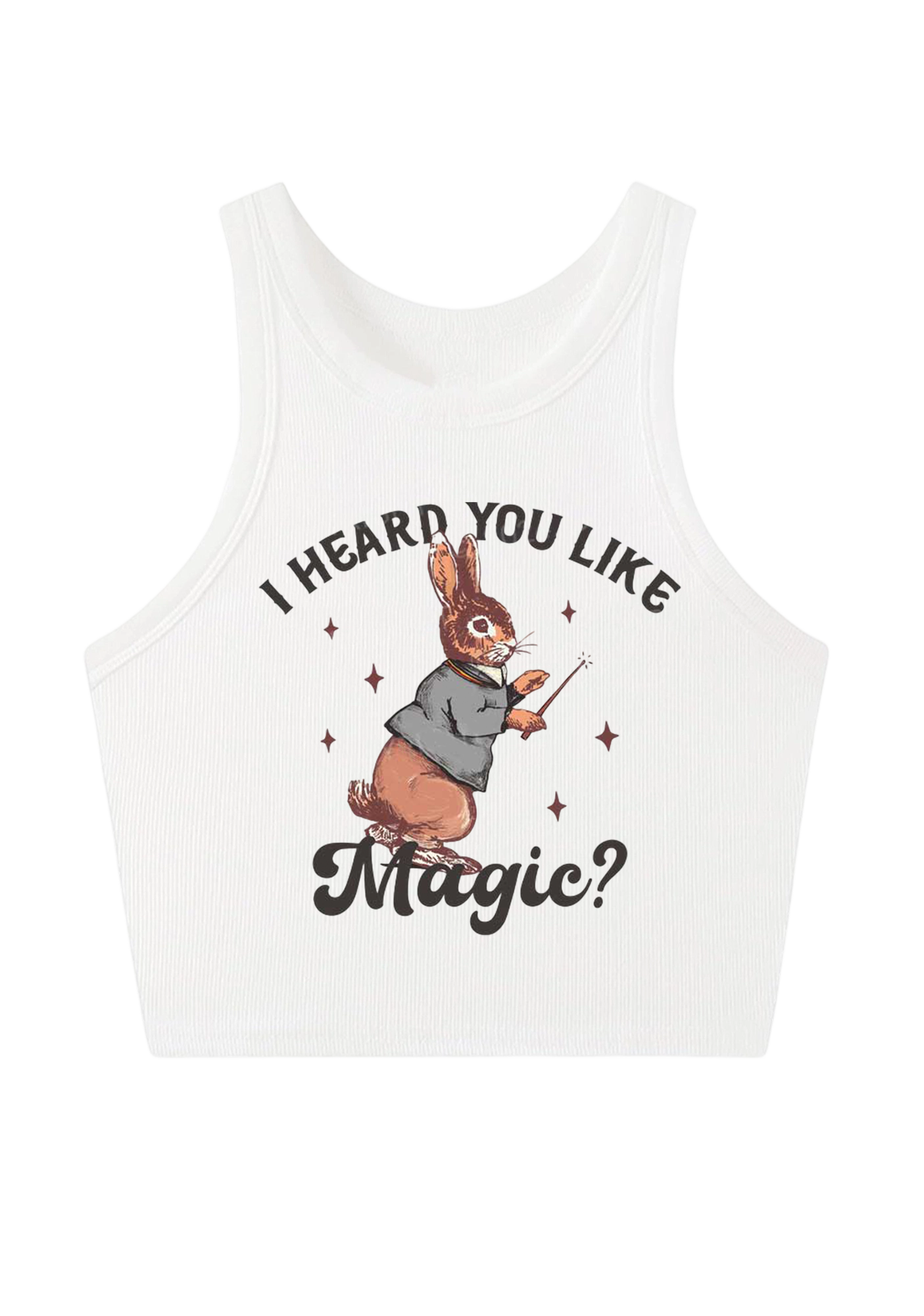I Heard You Like Magic Y2K Crop Tank Top