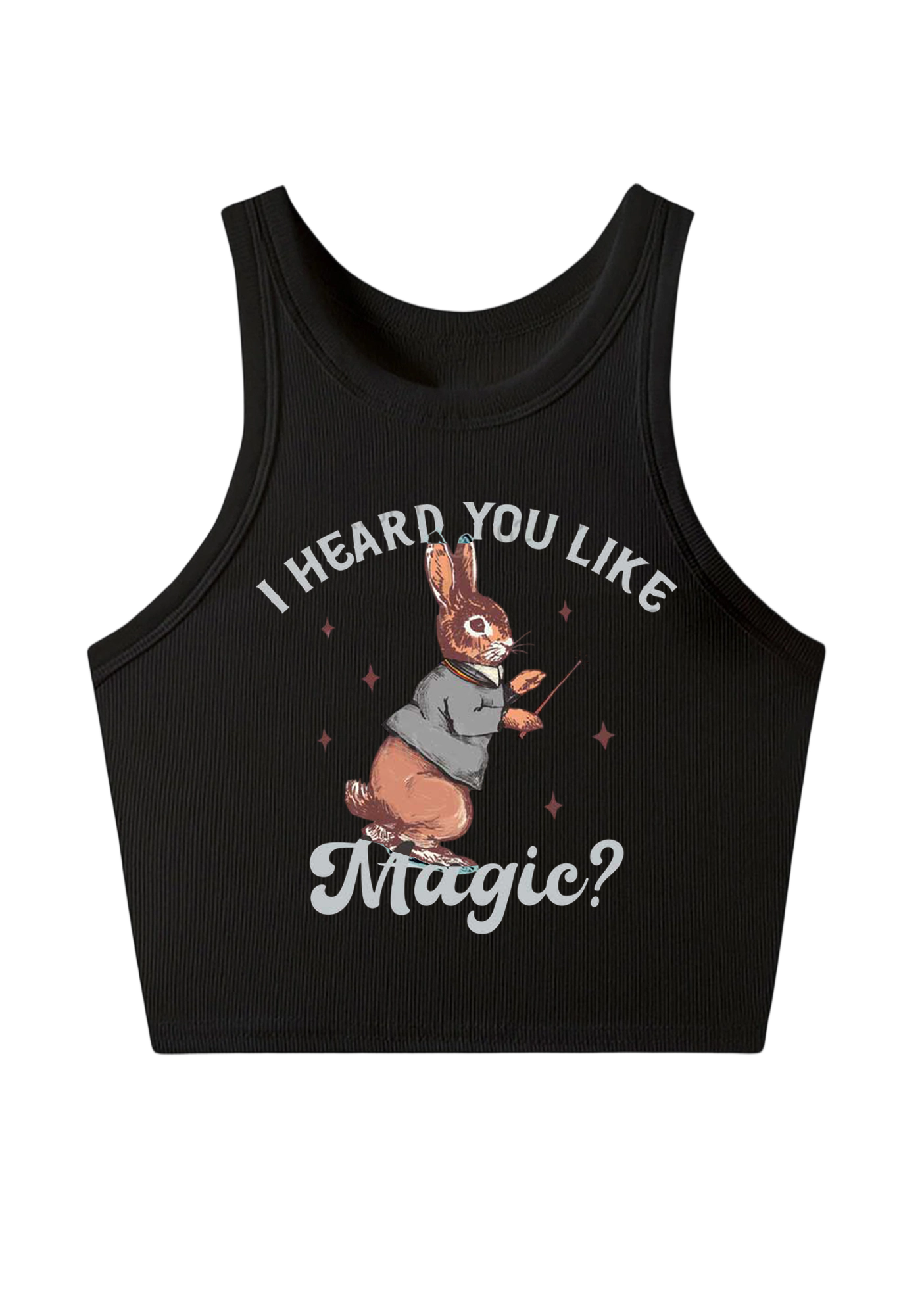 I Heard You Like Magic Y2K Crop Tank Top