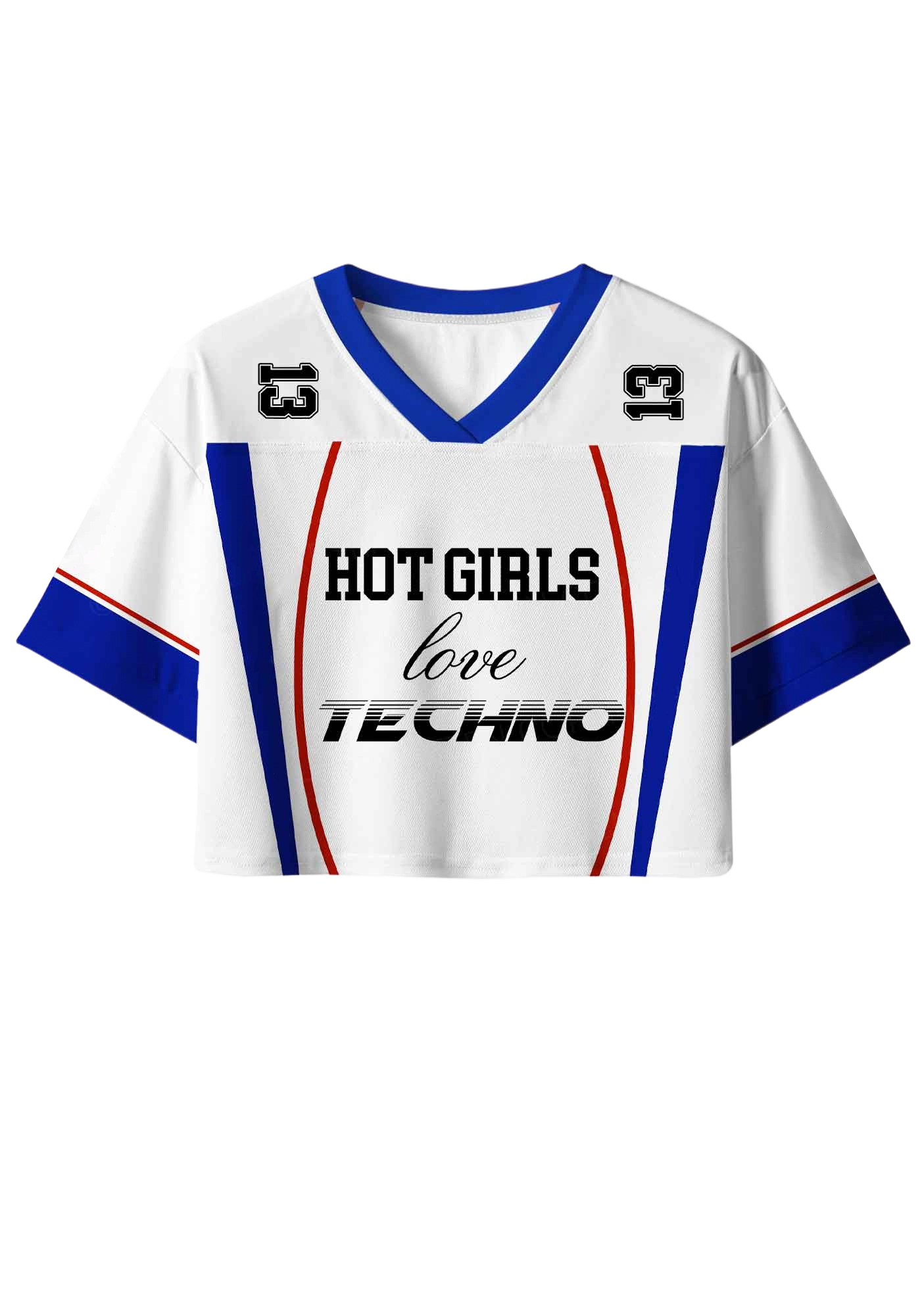 Hot Girls Y2K Crop Sport Jersey Shirts