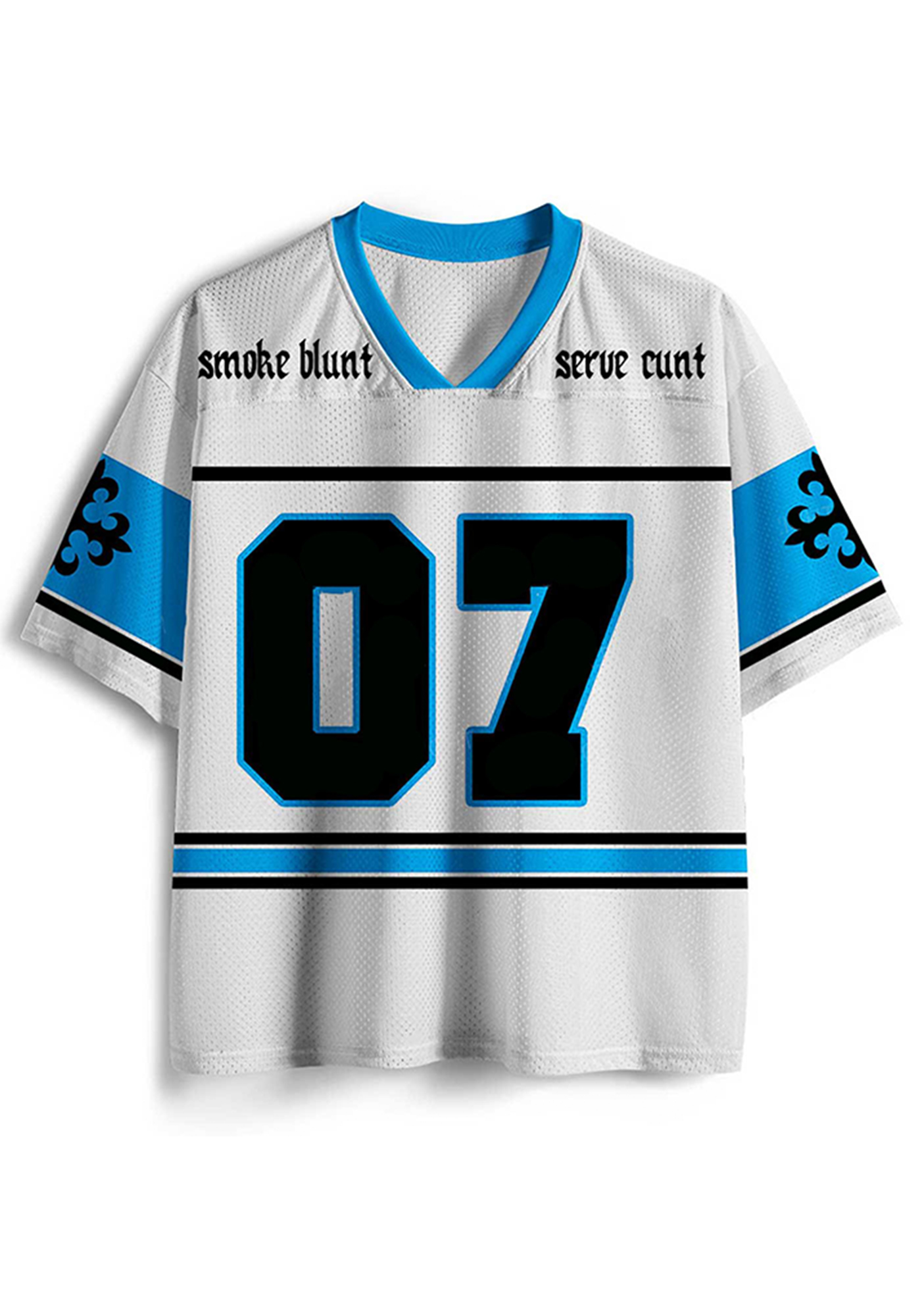 Smoke blunt Y2K Crop Sport Jersey Shirts