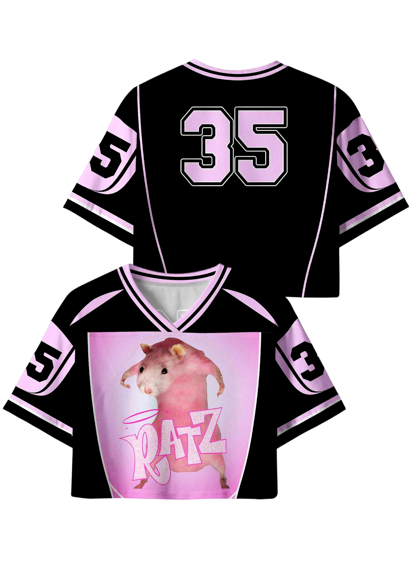 Ratz Y2K Crop Sport Jersey Shirts