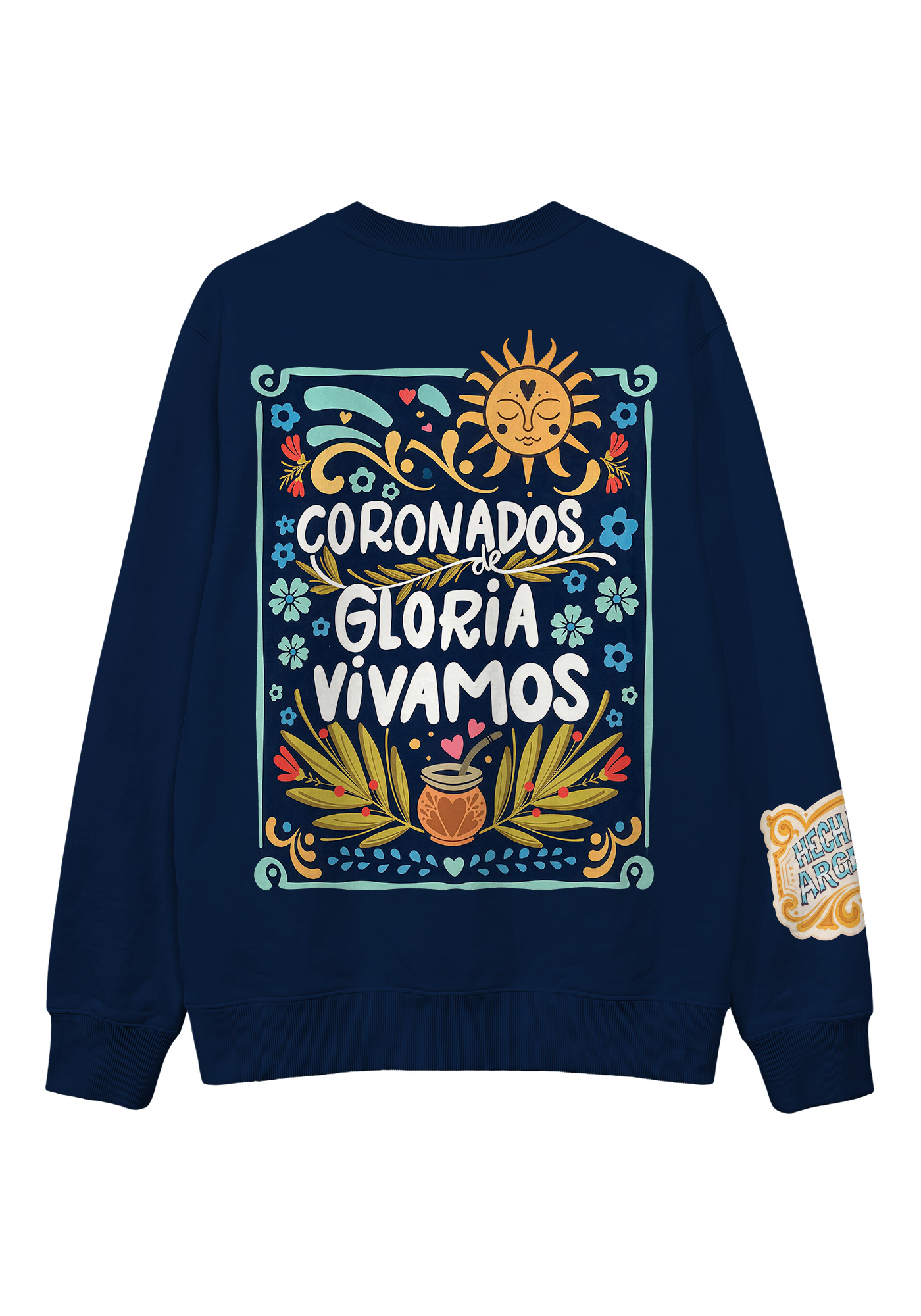 Argentina Champion Laurel Wreath Mate Graphic Casual Sweatshirt