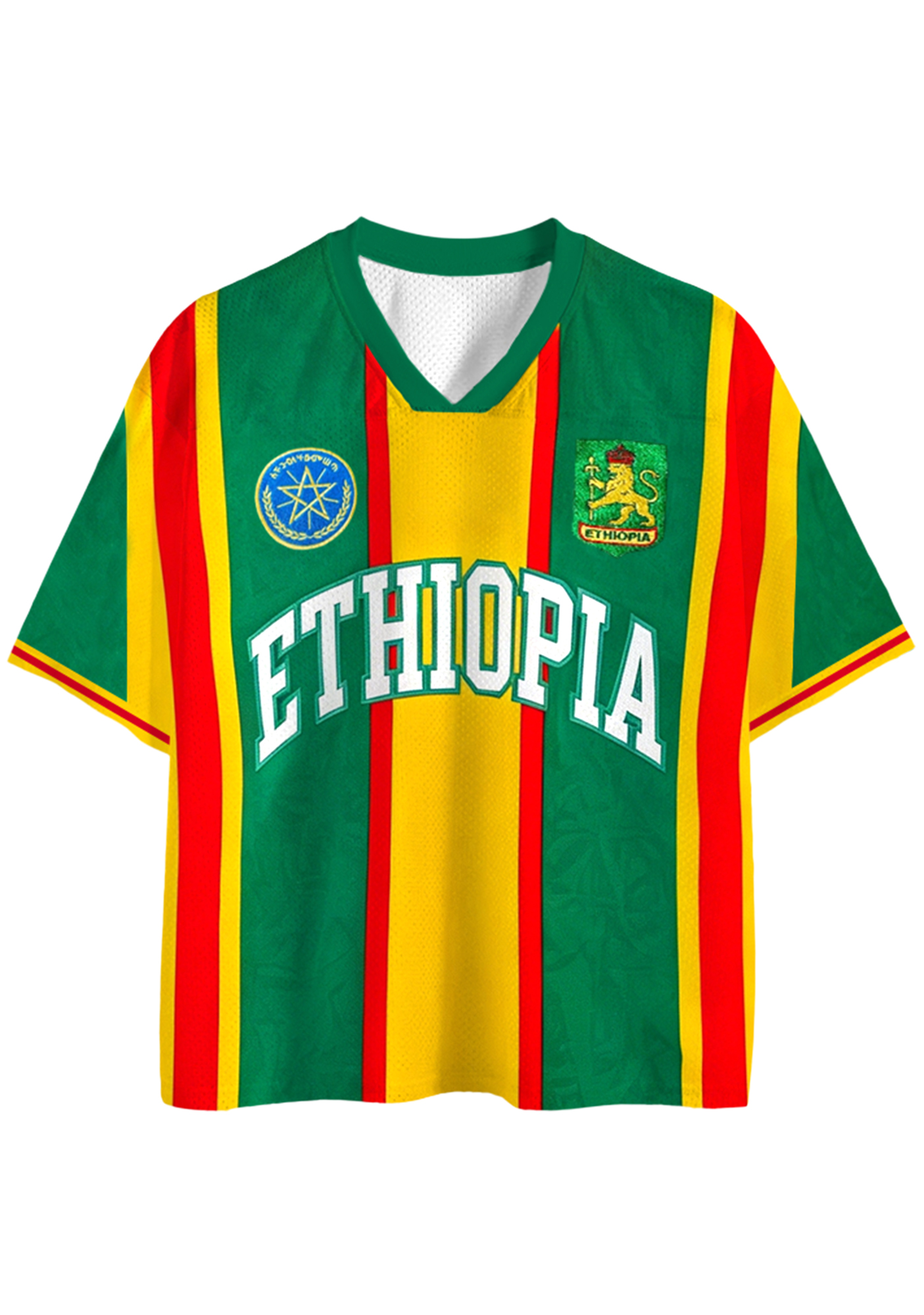 Ethiopian National Team Throwback Mesh Jersey Shirts