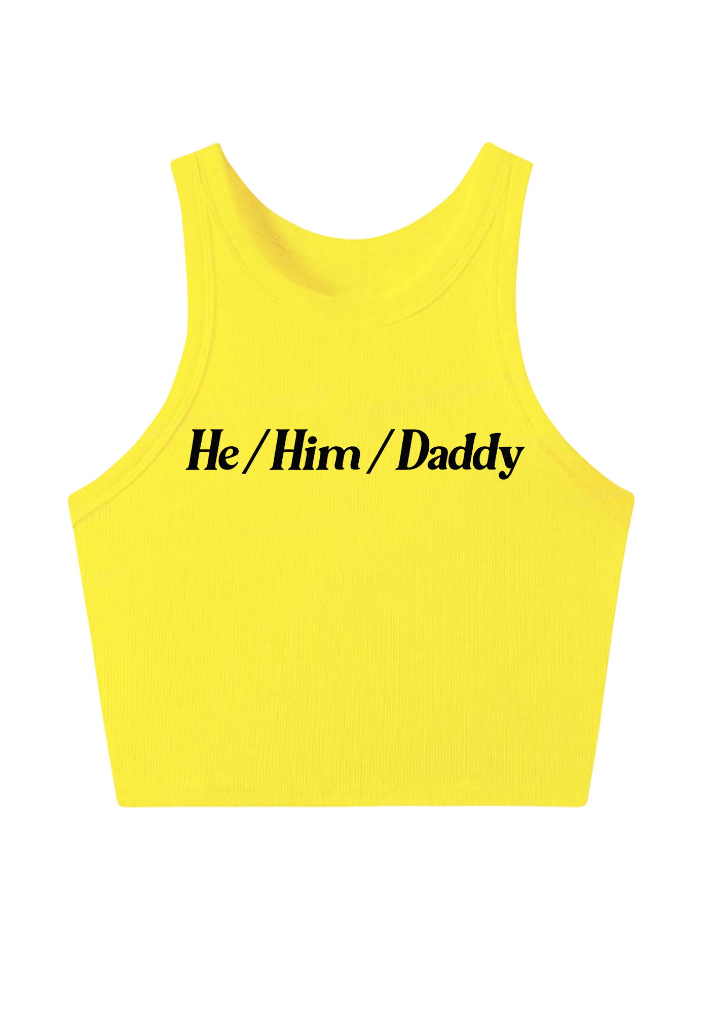 He Him Daddy Y2K Crop Tank Top