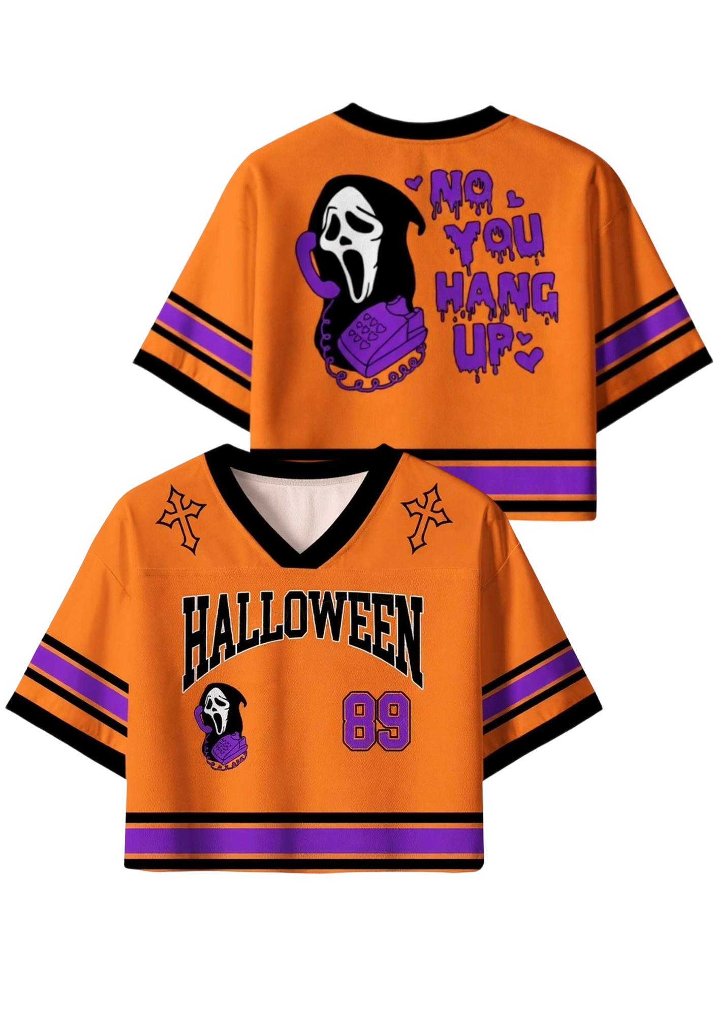 Halloween Y2K Crop Sport Jersey Shirts