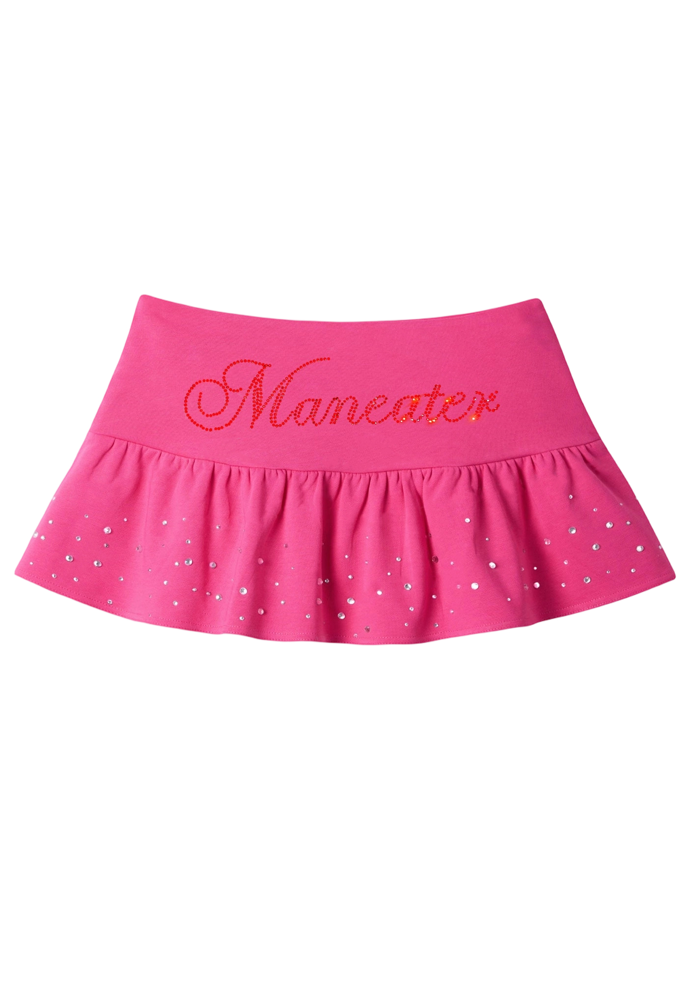 Rhinestone Maneater Y2K Mini Pleated Skirts