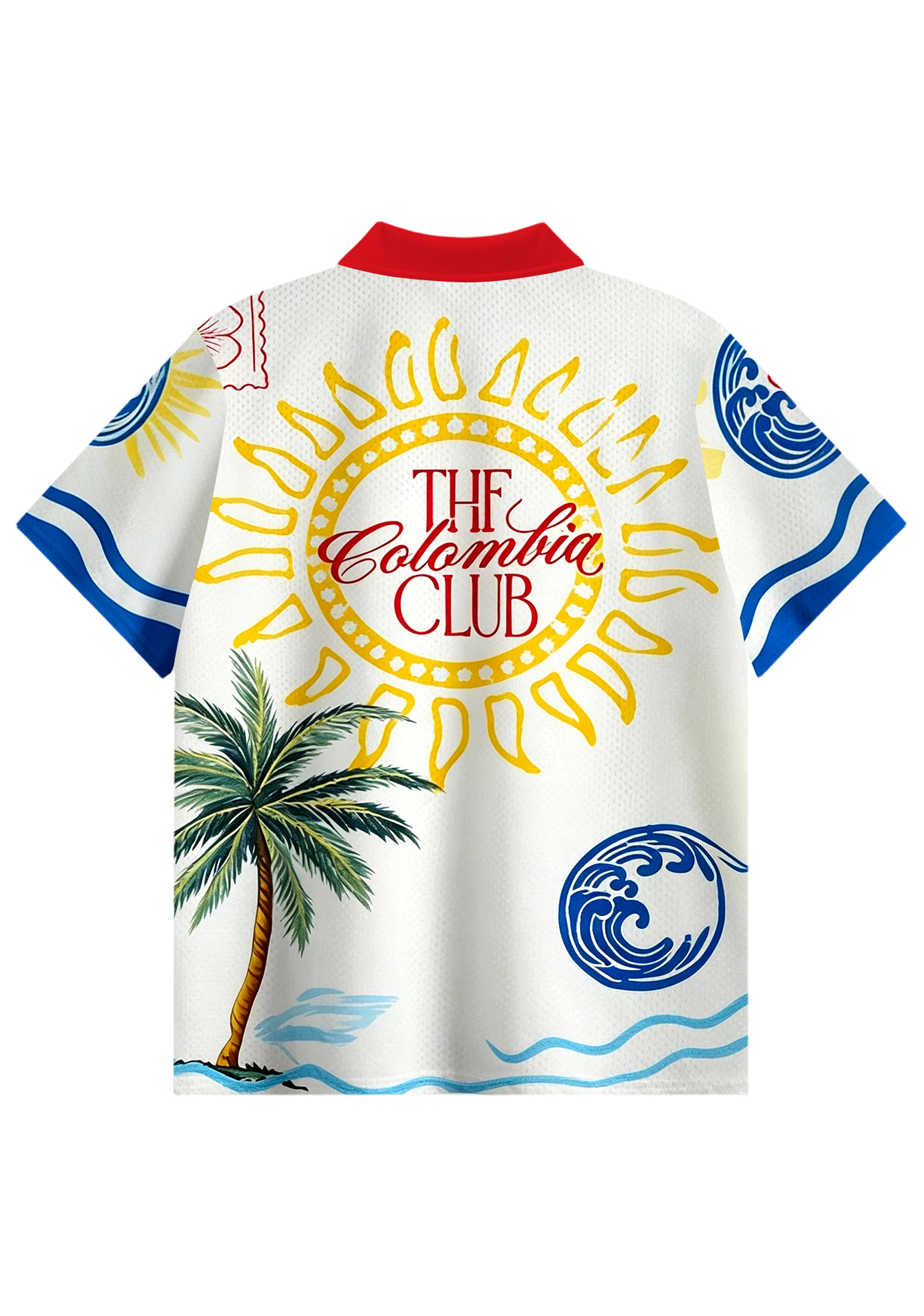  Colombia Stamp Collared Soccer Jersey