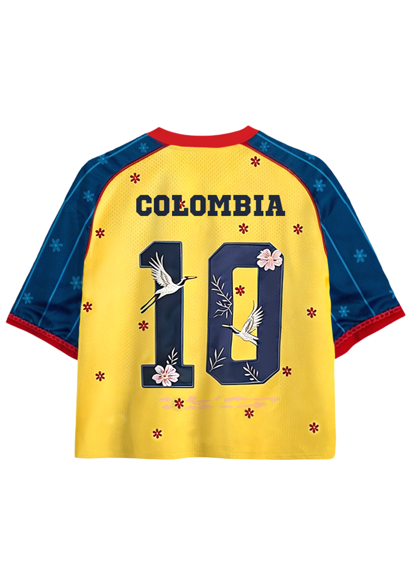 My Colombia 10 Cropped Cropped Mesh Jersey Shirt