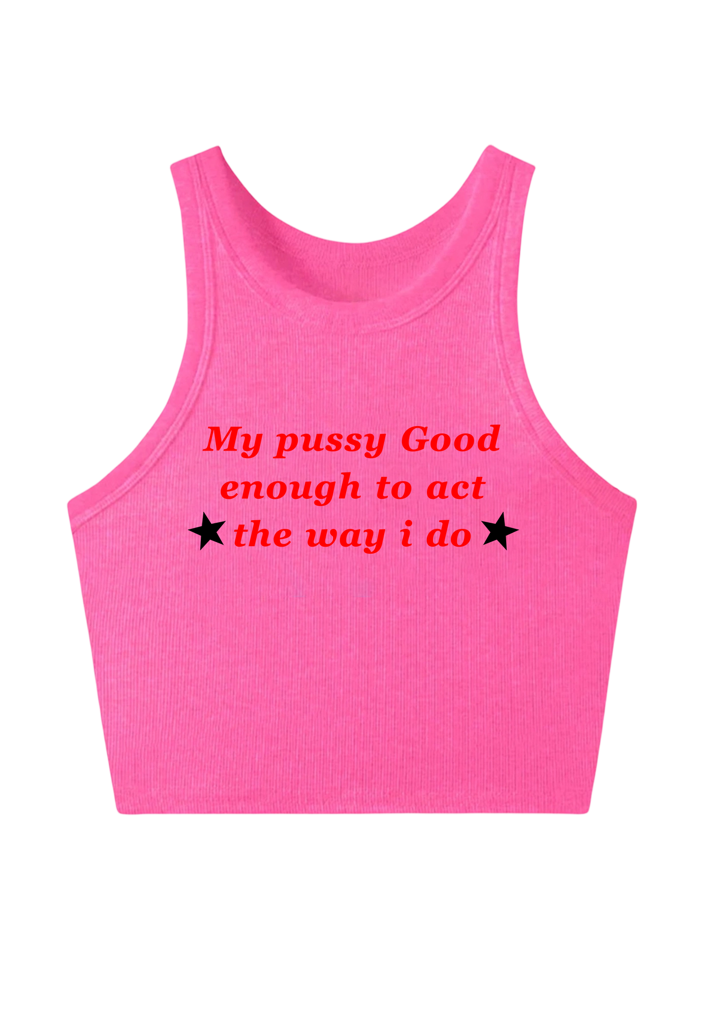 My Pxxsy Good Enough Y2K Crop Tank Top