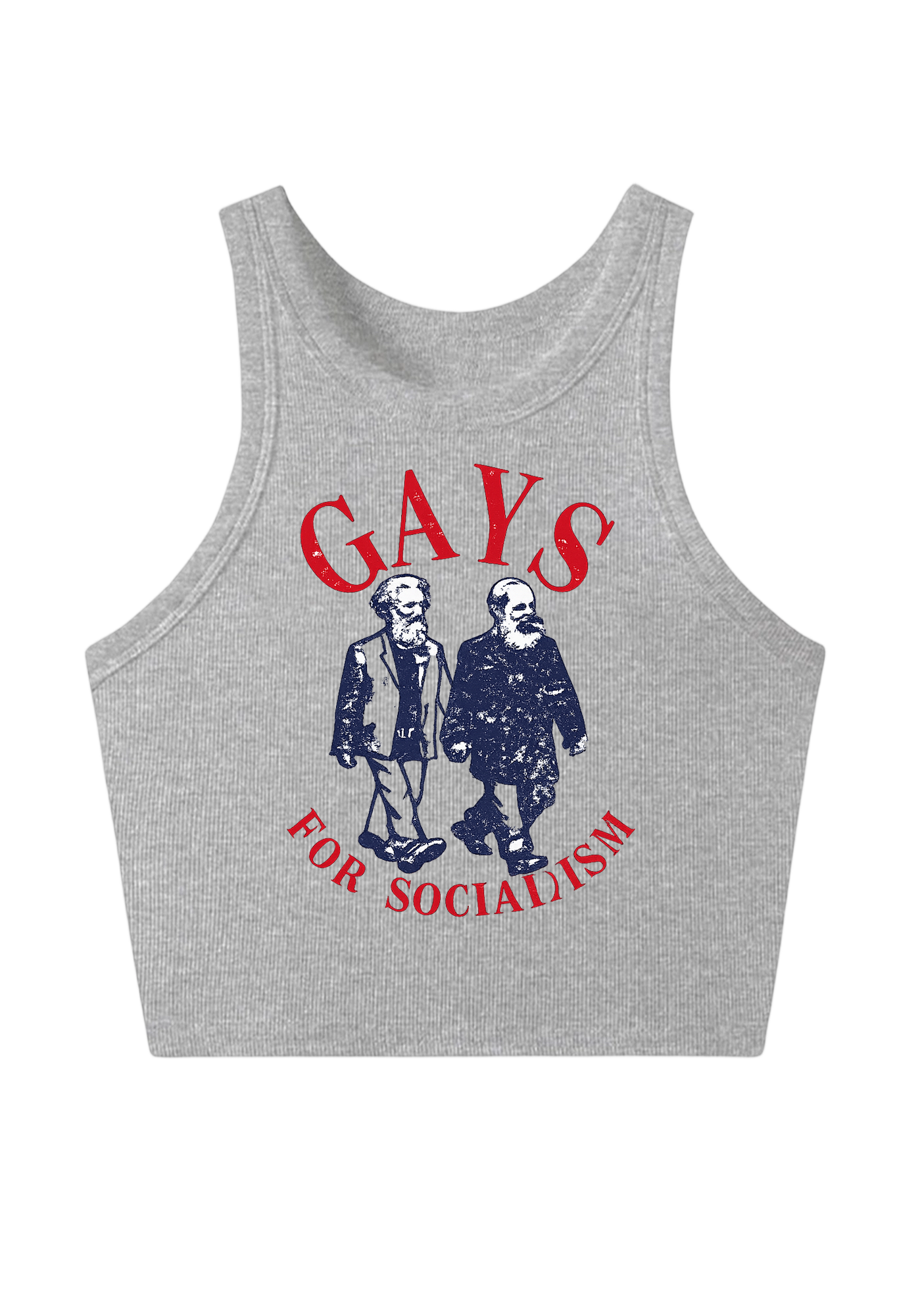 Gays For Socialism Y2K Crop Tank Top
