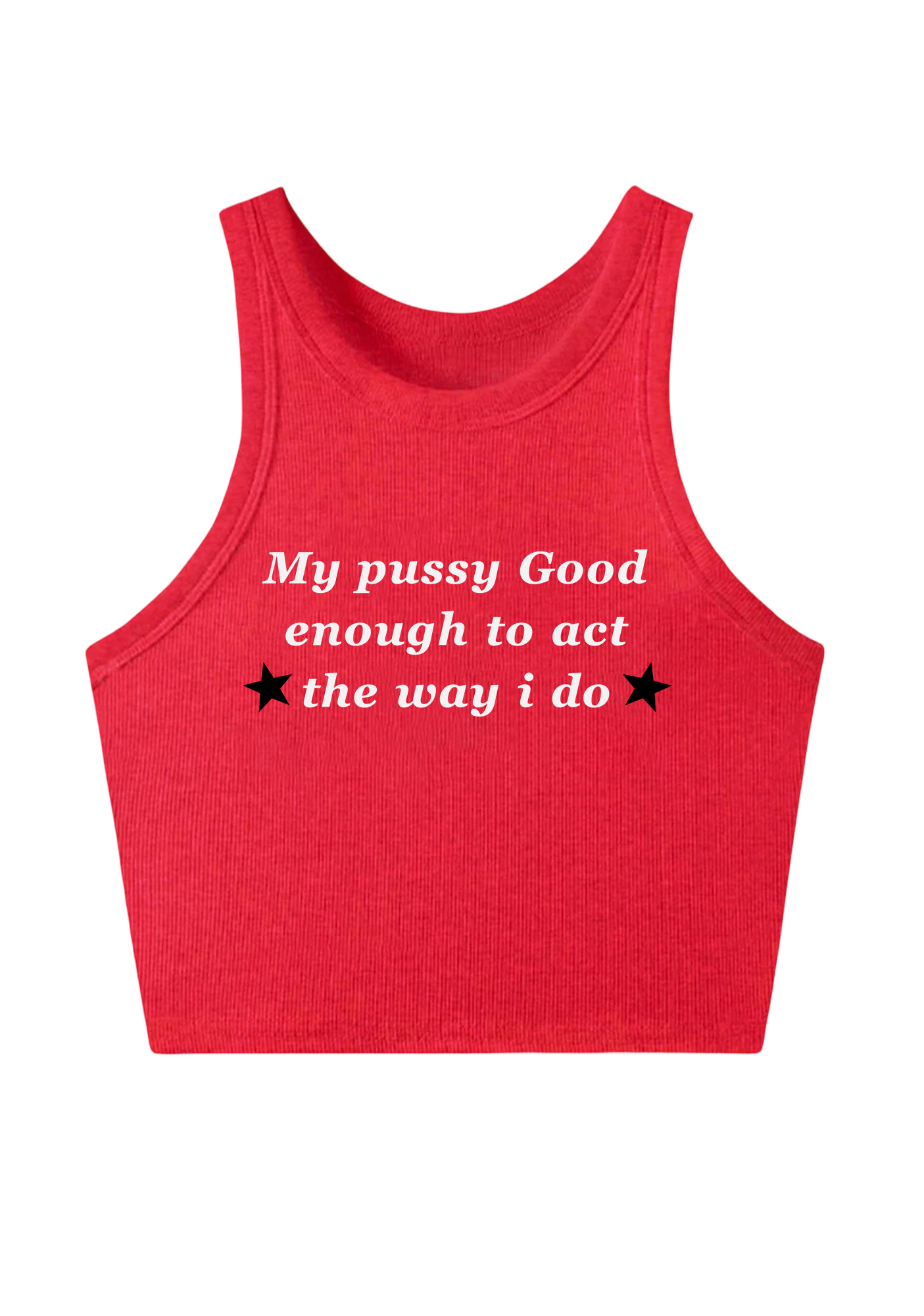 My Pxxsy Good Enough Y2K Crop Tank Top