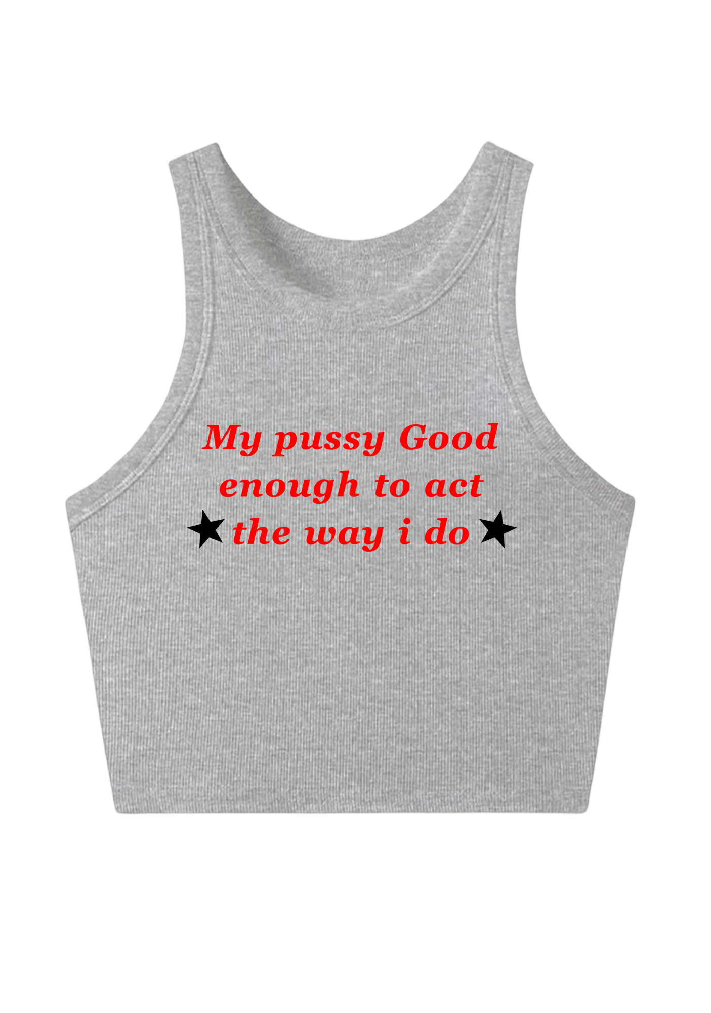 My Pxxsy Good Enough Y2K Crop Tank Top