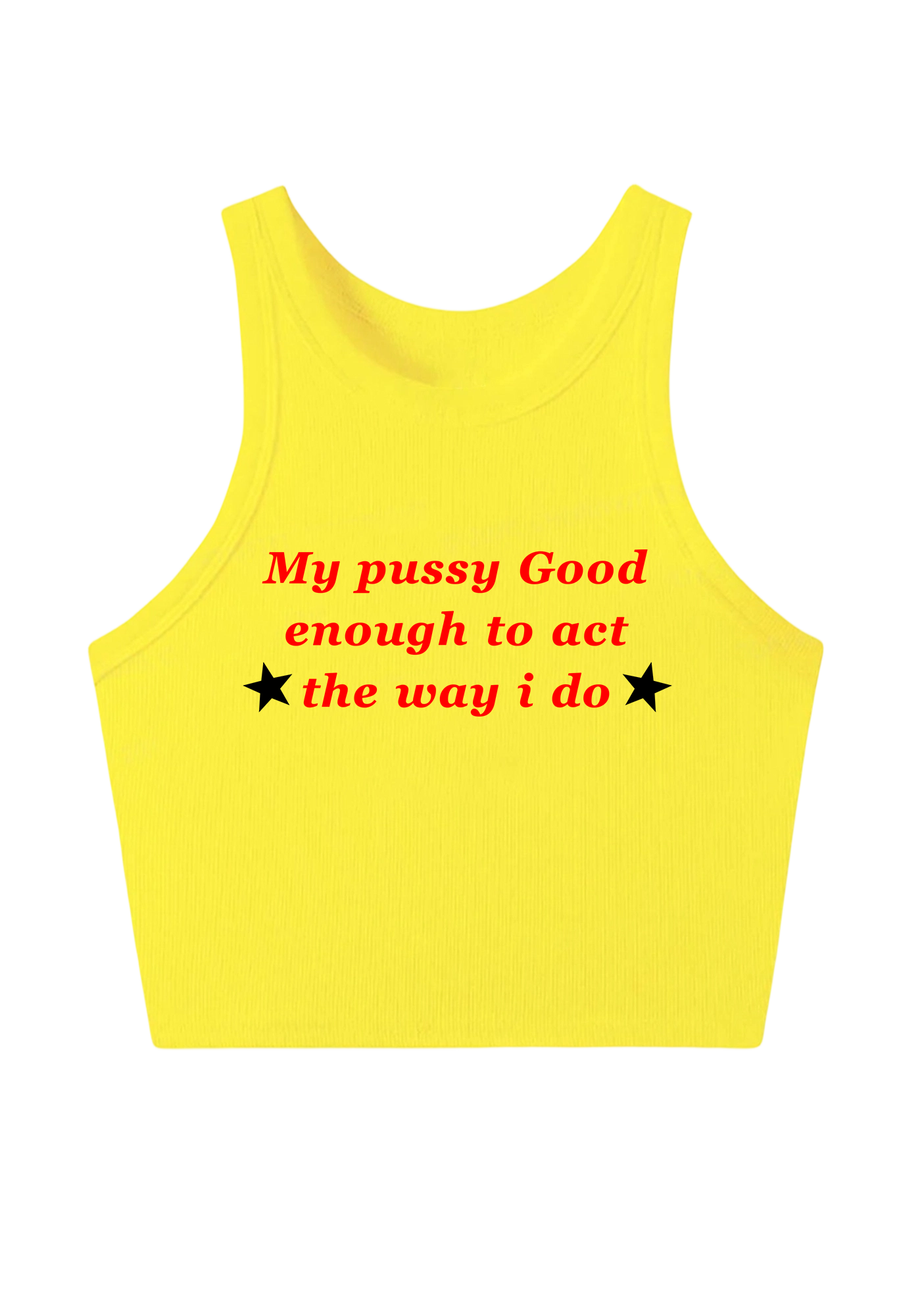 My Pxxsy Good Enough Y2K Crop Tank Top