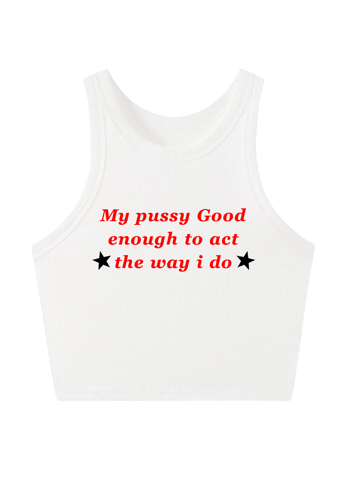 My Pxxsy Good Enough Y2K Crop Tank Top