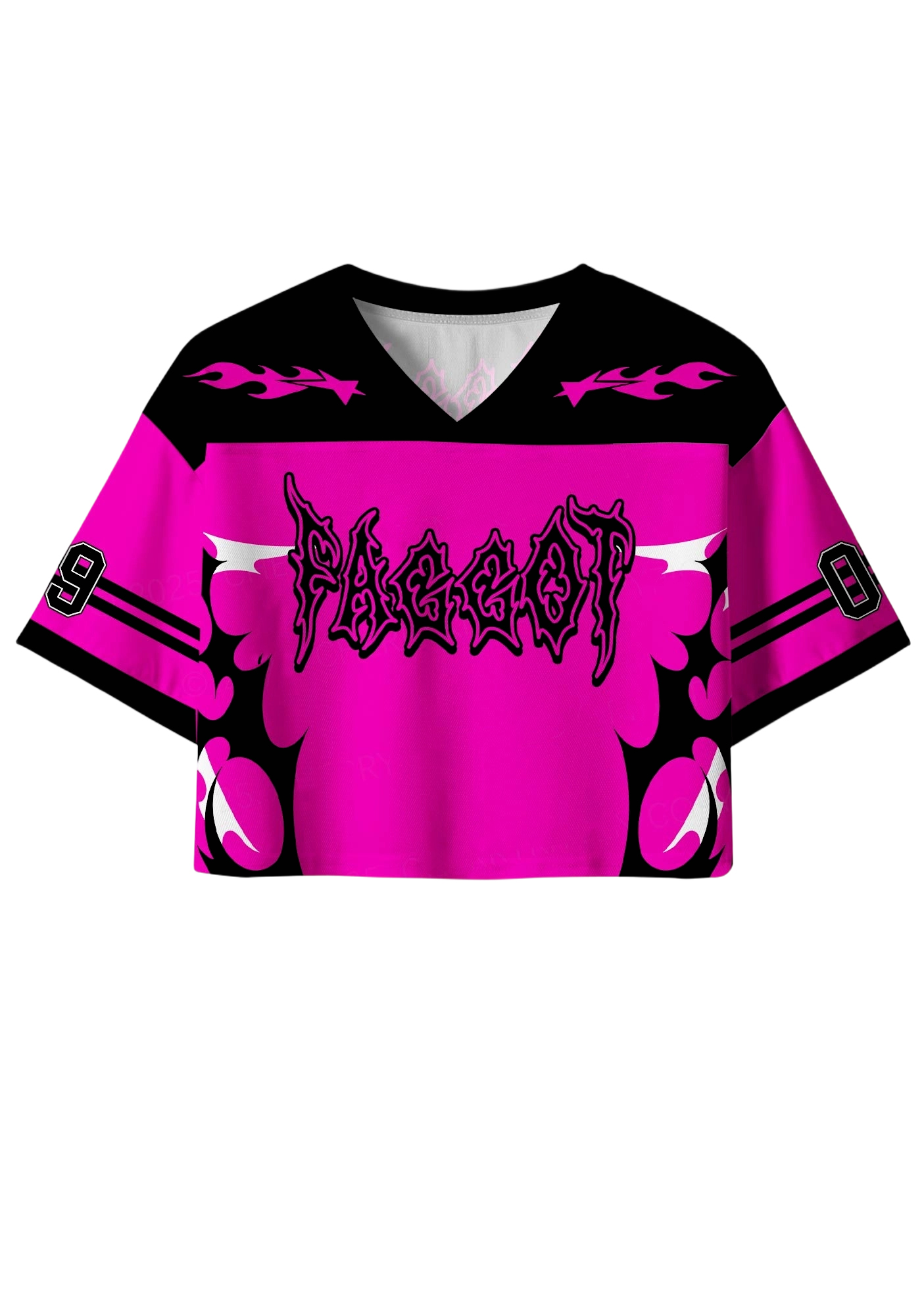 Faggot Y2K Crop Sport Jersey Shirts
