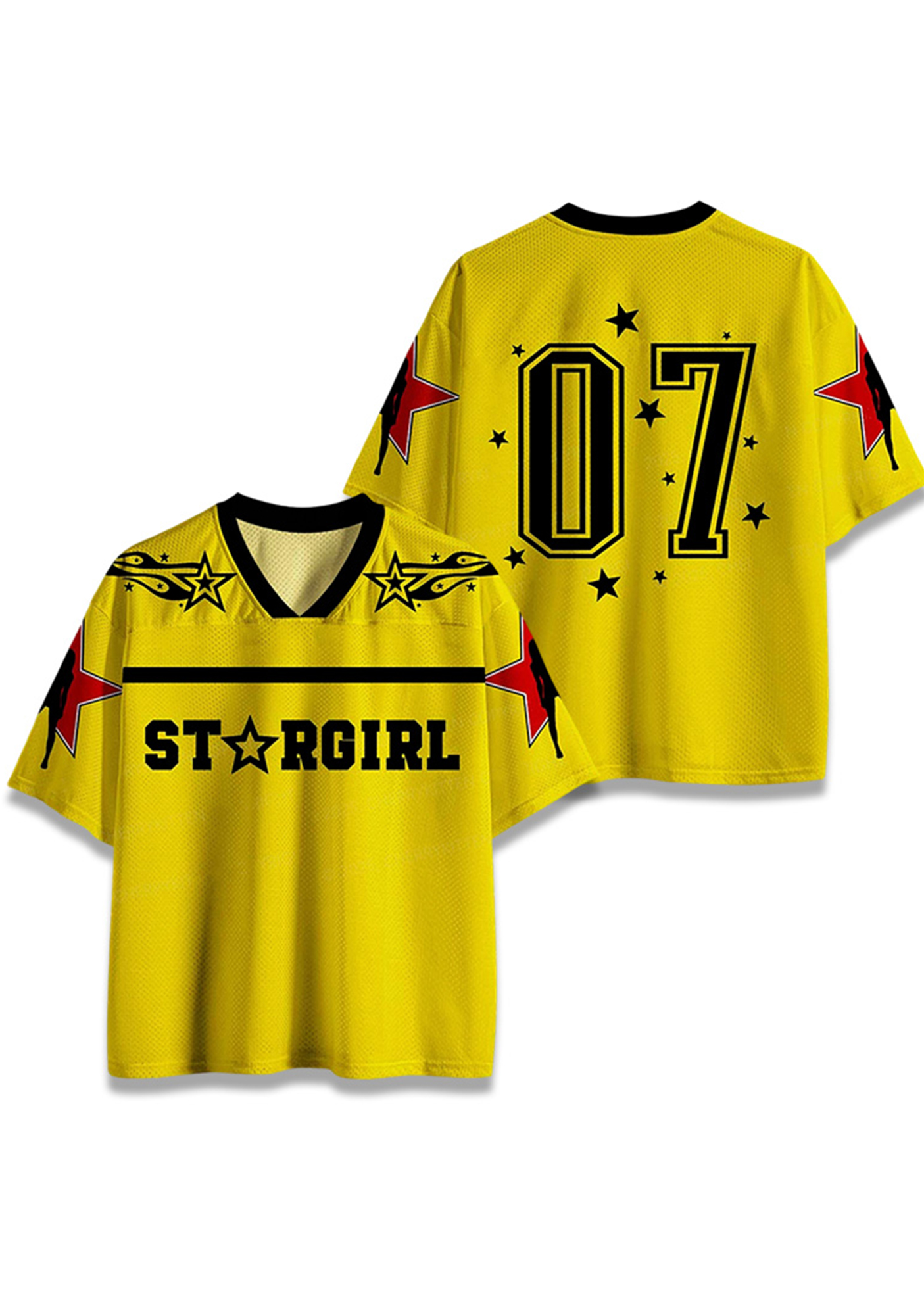 Star Girl Y2K Crop Sport Jersey Shirts