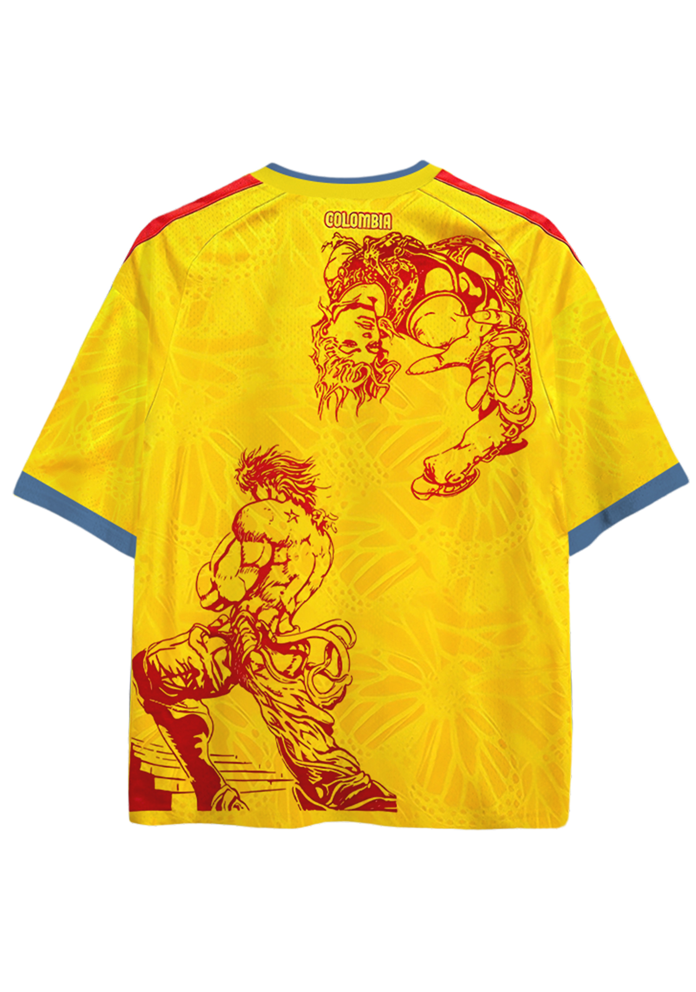 JoJo Stand Battle Print Colombia Mesh Jersey Shirts
