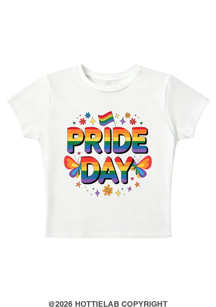 Pride Day Y2K Baby Tee
