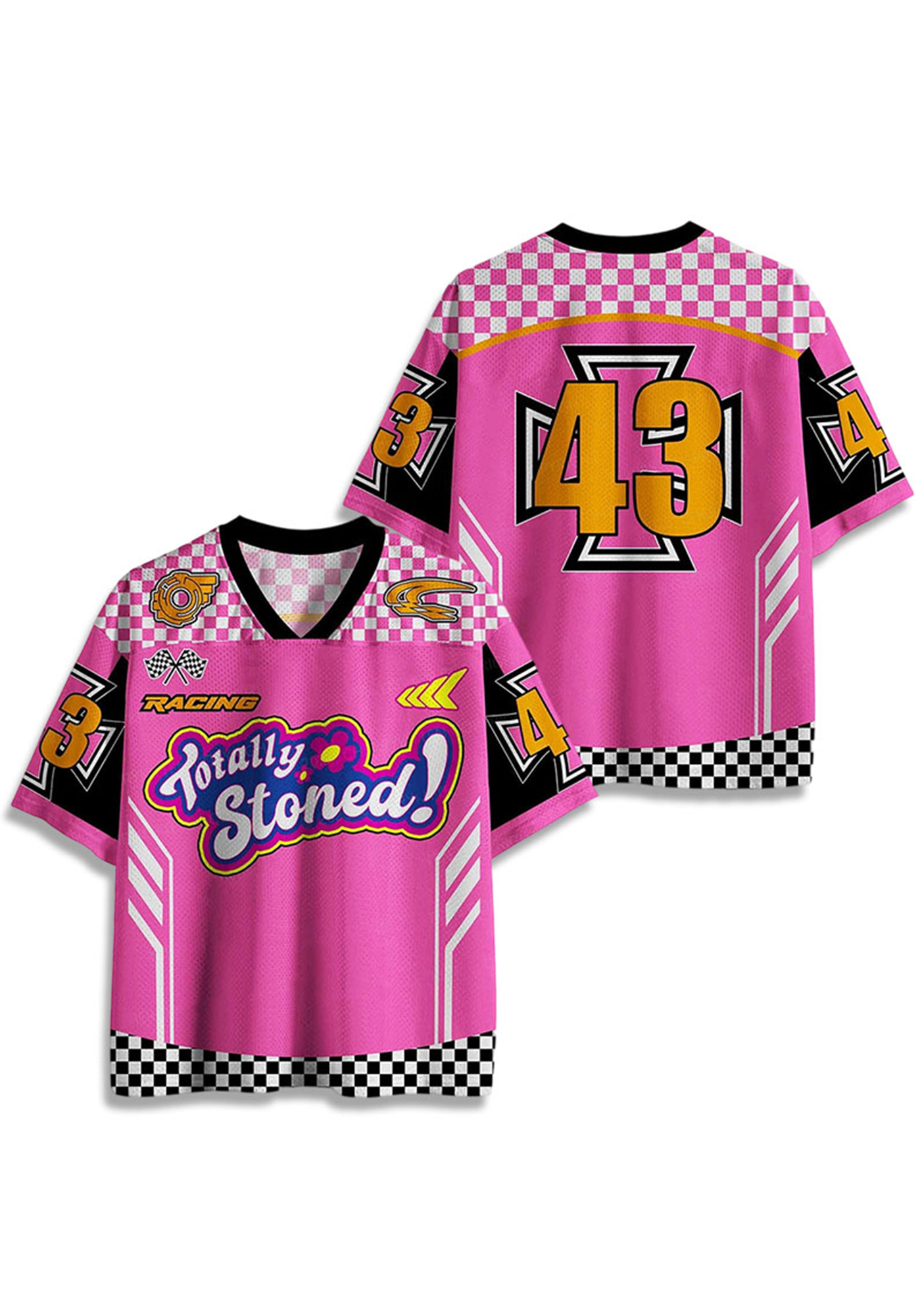 Stoned Y2K Crop Sport Jersey Shirts