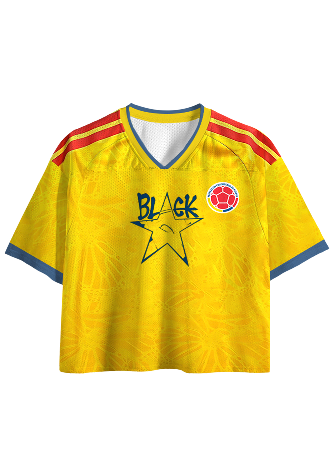 Soul Eater Sun & Moon Colombia Cropped Mesh Jersey Shirt