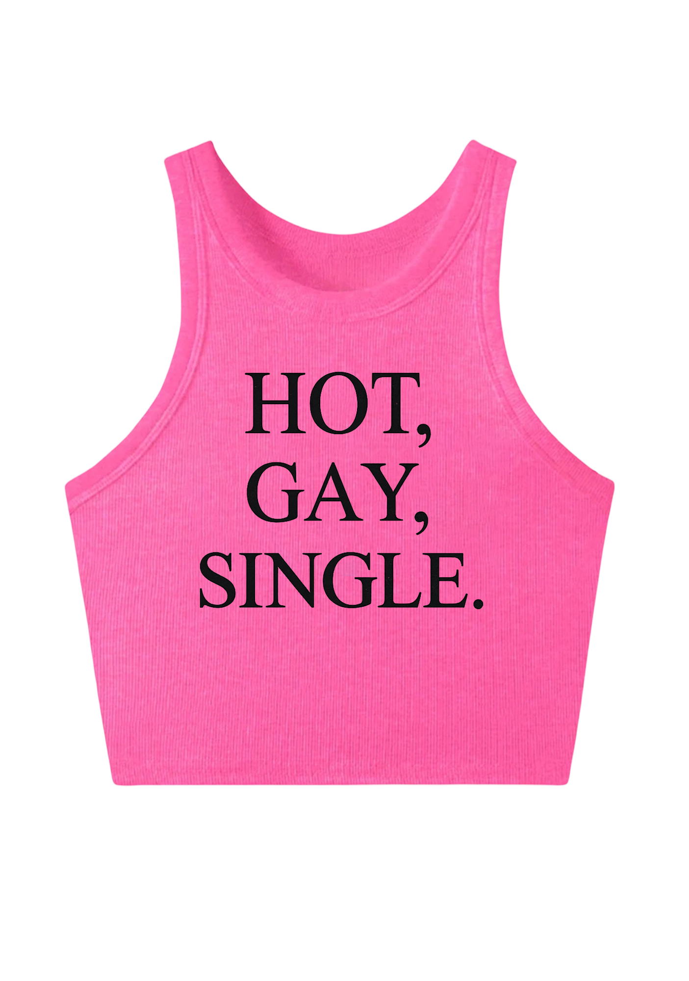 Hot Gay Single Y2K Crop Tank Top
