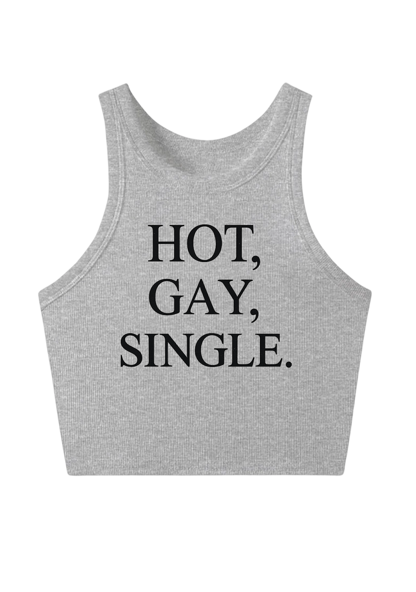 Hot Gay Single Y2K Crop Tank Top