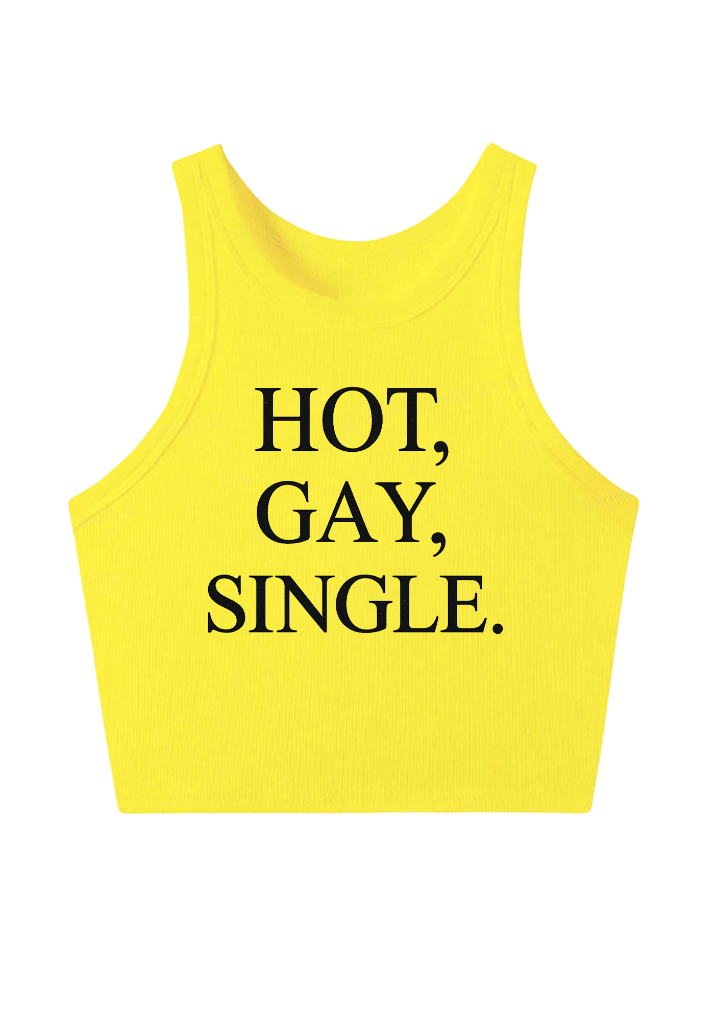 Hot Gay Single Y2K Crop Tank Top