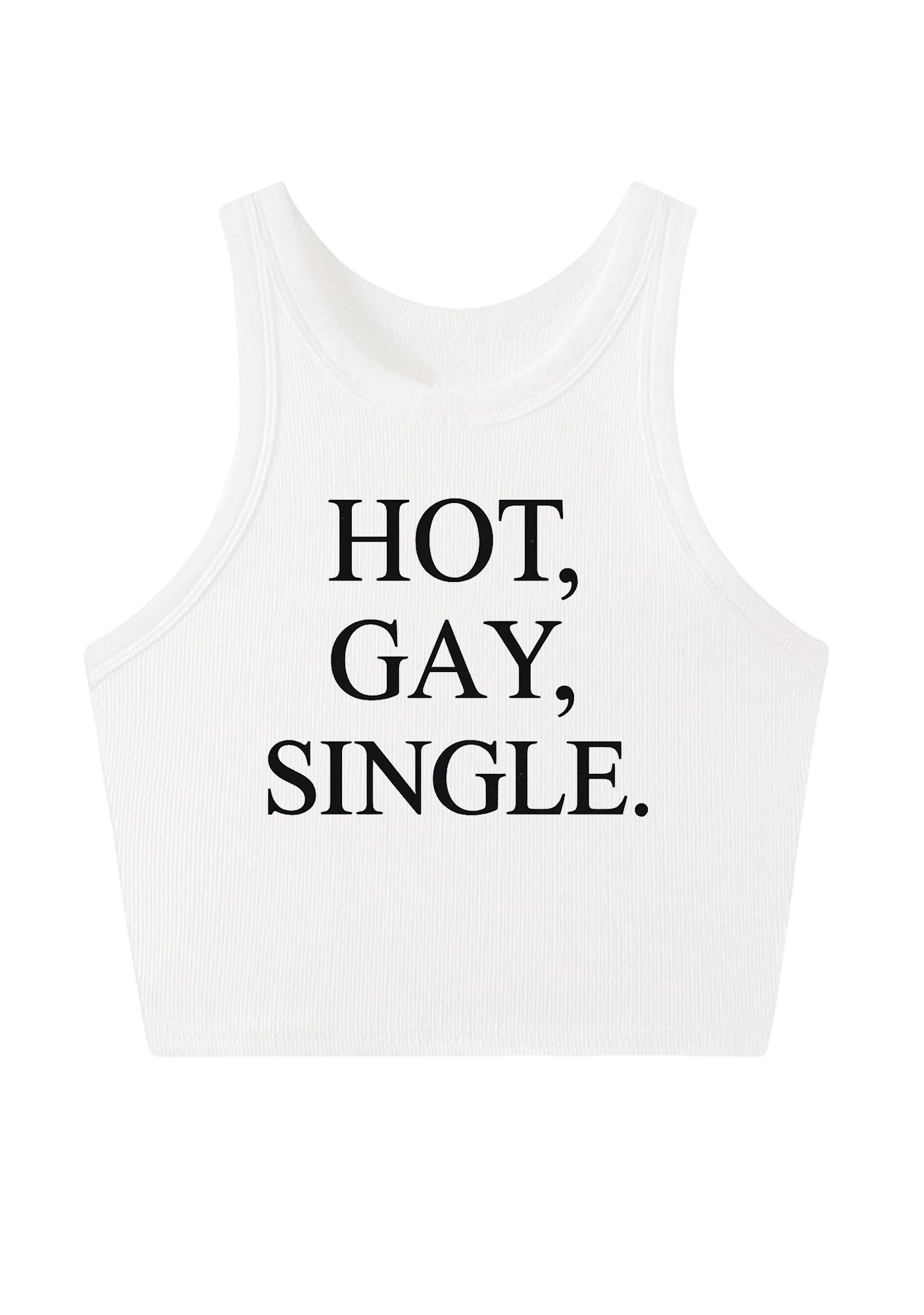 Hot Gay Single Y2K Crop Tank Top