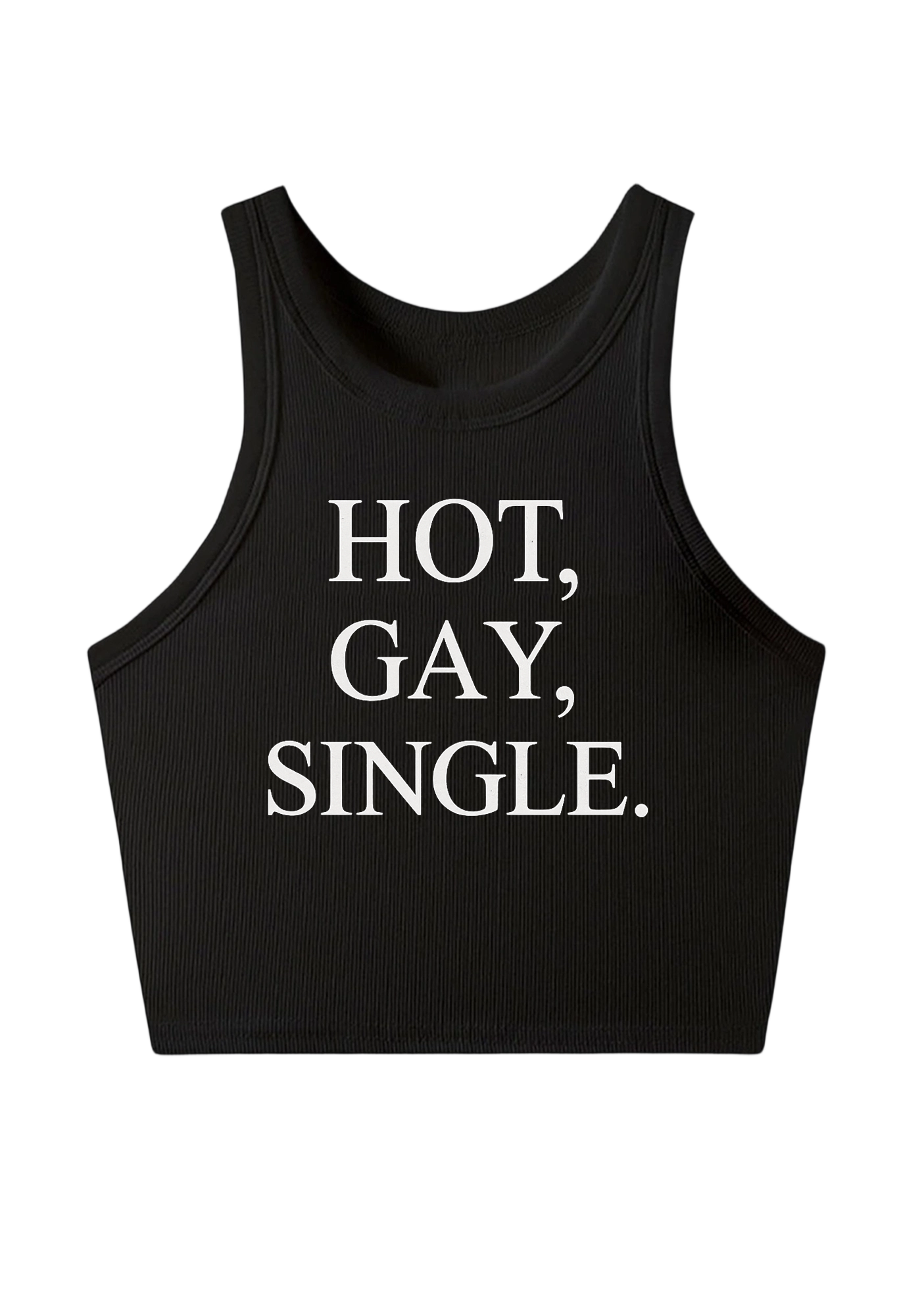 Hot Gay Single Y2K Crop Tank Top