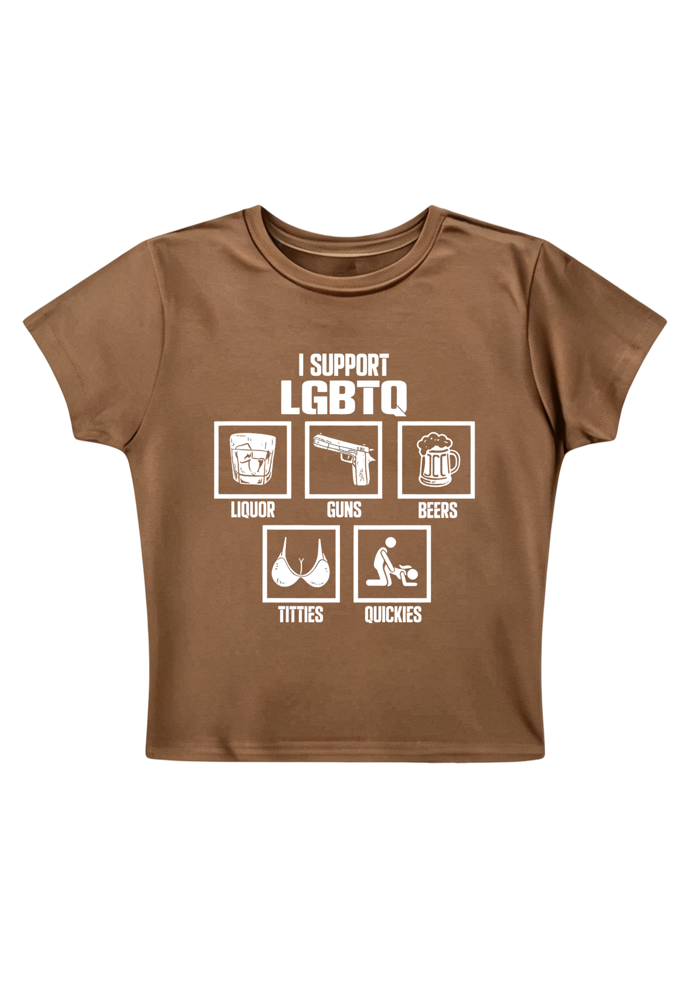 I Support LGBTQ Y2K Baby Tee
