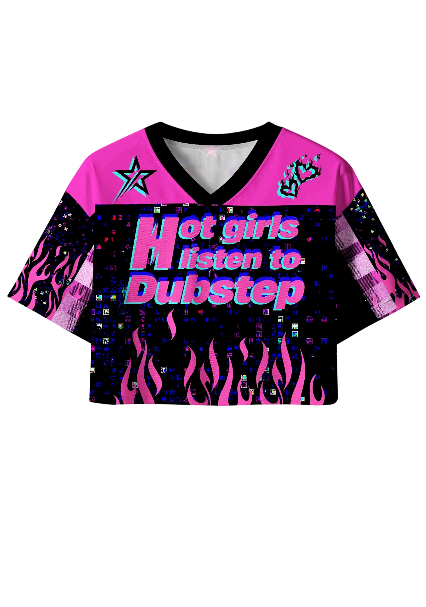 Hot girl Y2K Crop Sport Jersey Shirts
