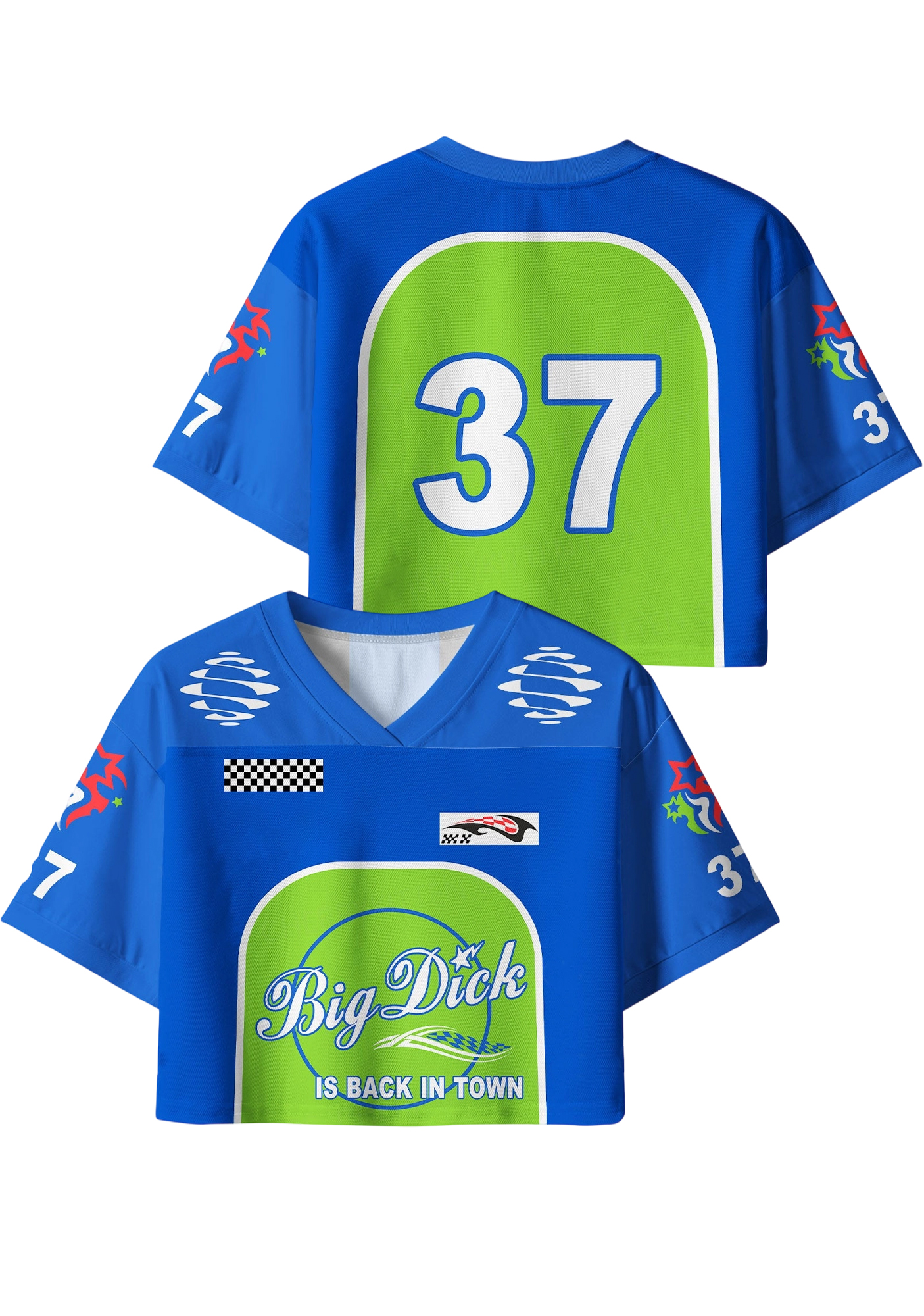 Big duck Y2K Crop Sport Jersey Shirts