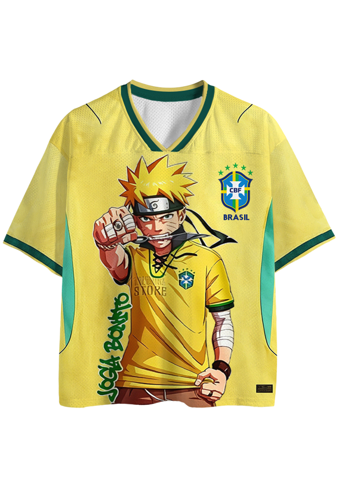 Ninja Striker: Naruto x Brazil Mesh Jersey Shirts