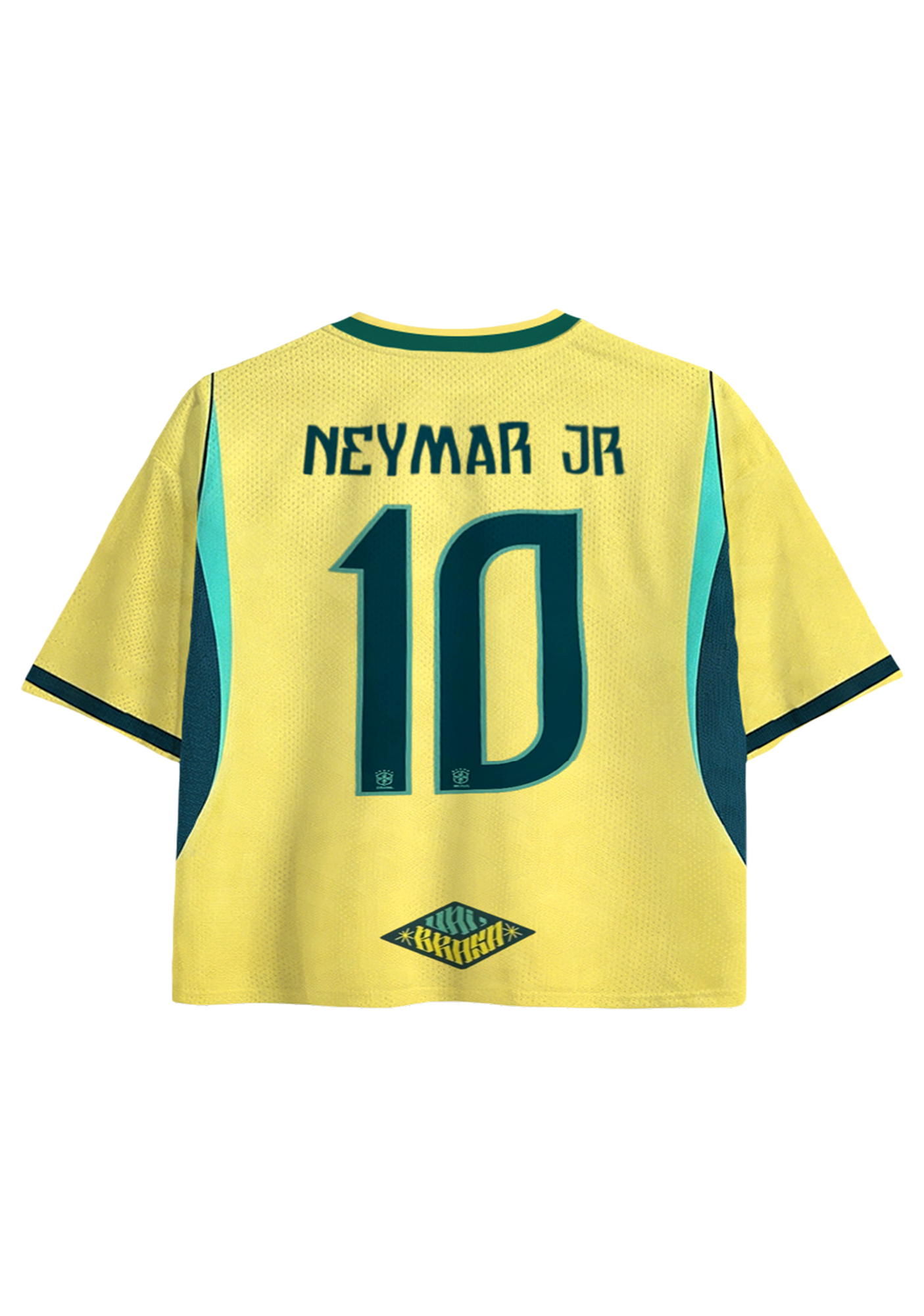 Ninja Striker: Naruto x Brazil Cropped Mesh Jersey Shirt