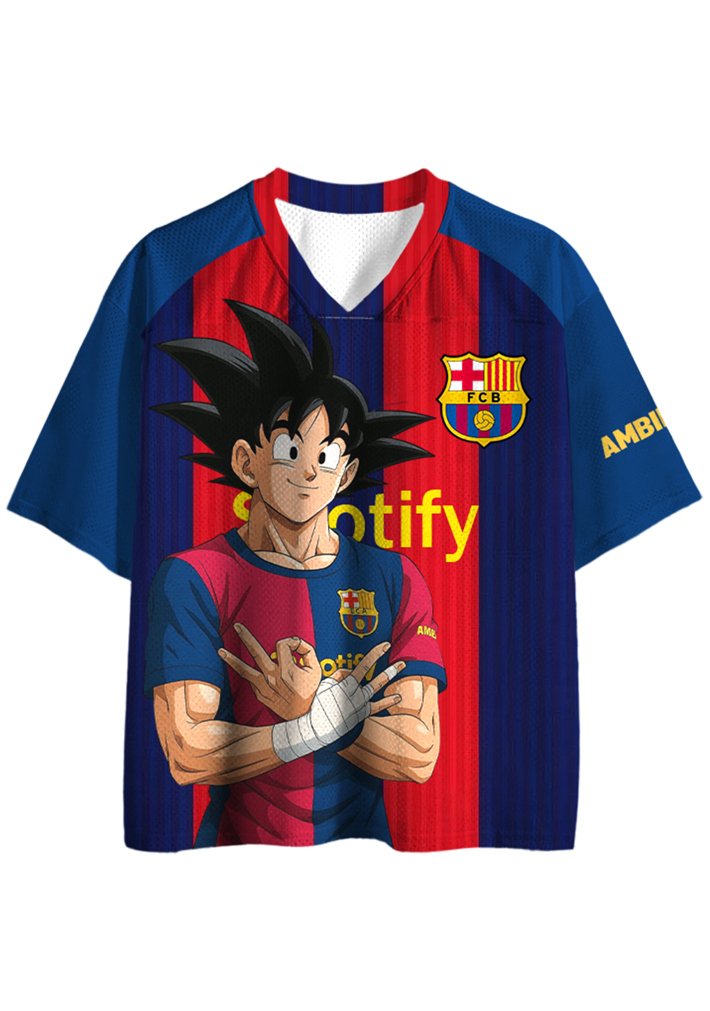 Dragon Ball Z x Barcelona Mesh Jersey Shirts
