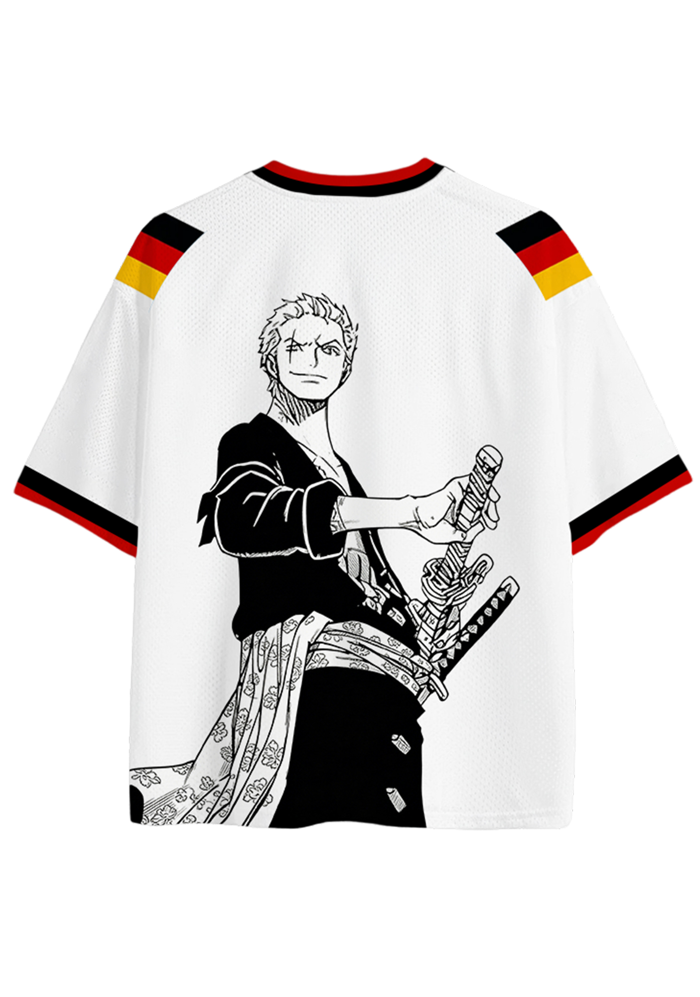 Samurai Zoro Germany Ink Style Mesh Jersey Shirts