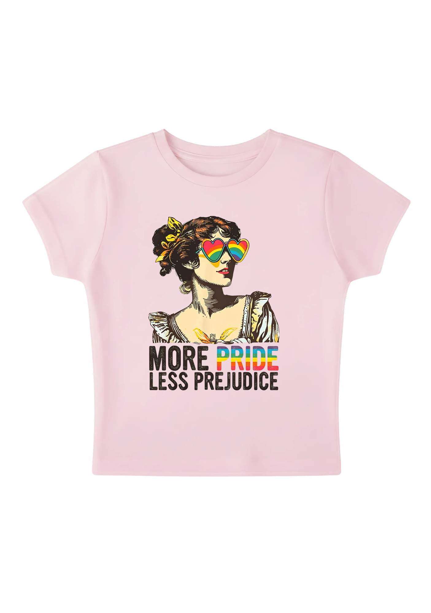 More Pride Less Prejudice Y2K Baby Tee