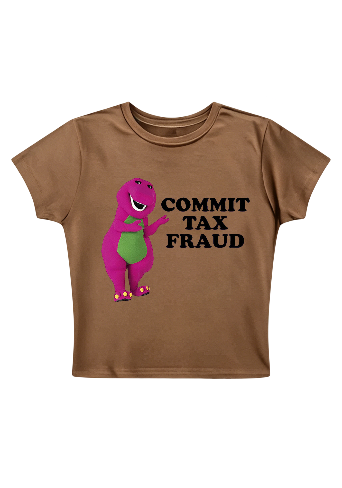 Commit Tax Fraud Y2K Baby Tee