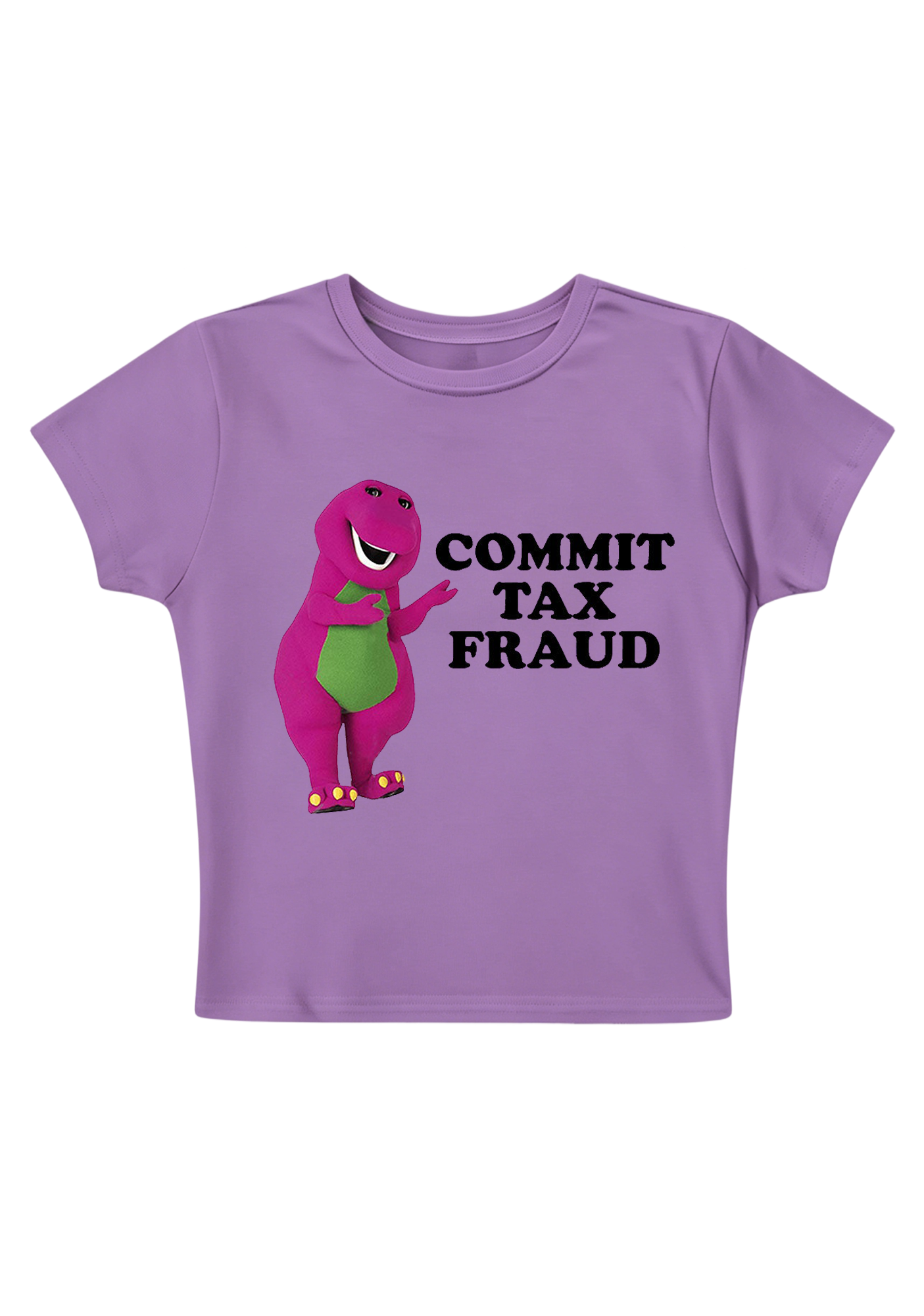 Commit Tax Fraud Y2K Baby Tee