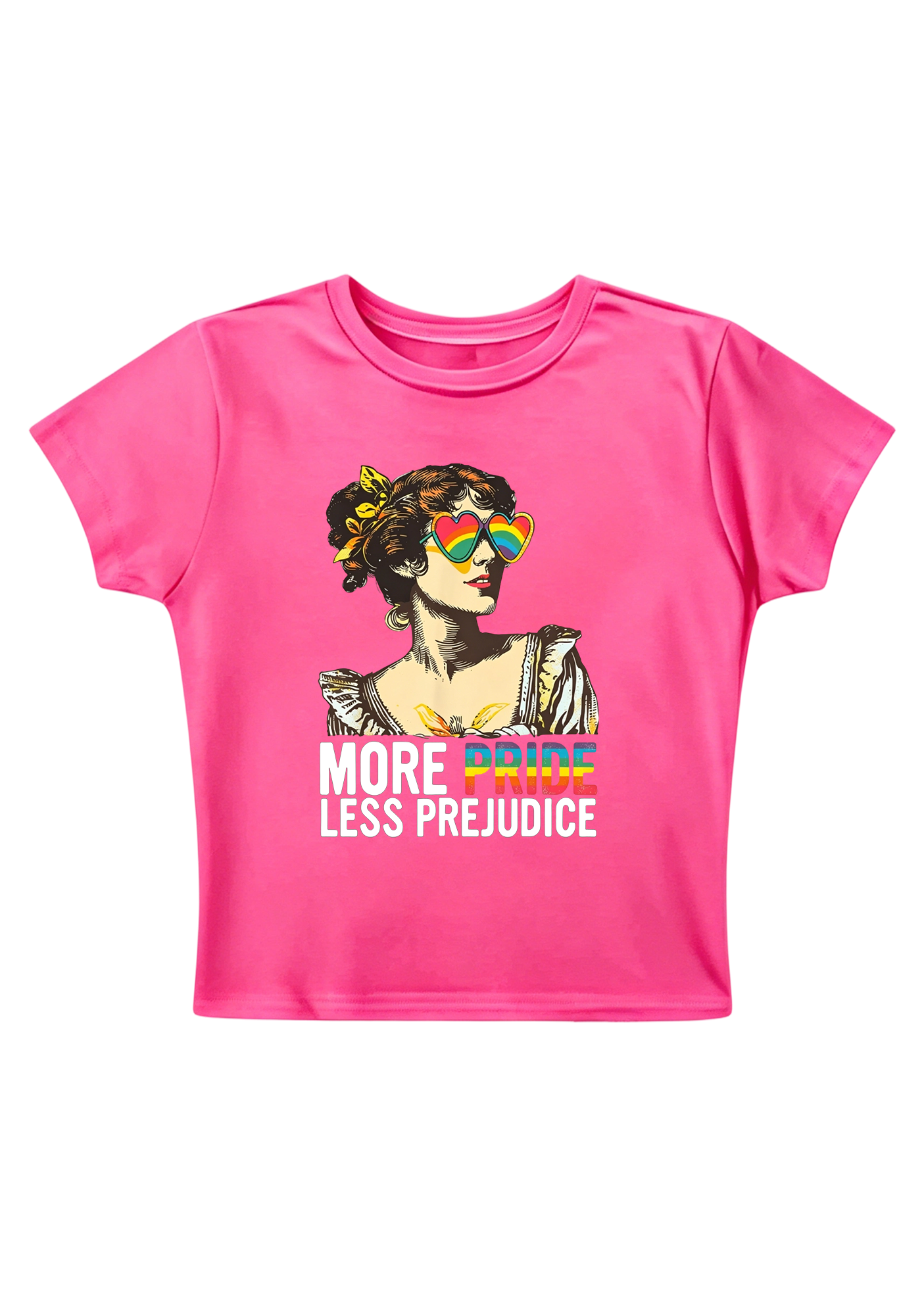 More Pride Less Prejudice Y2K Baby Tee