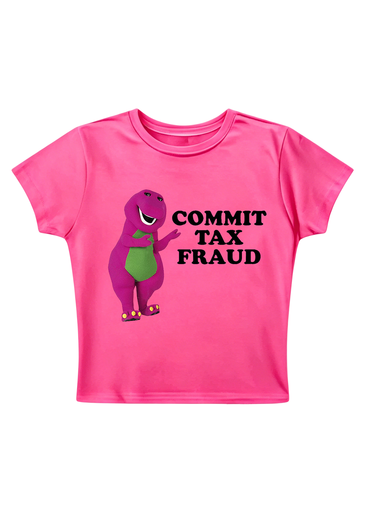 Commit Tax Fraud Y2K Baby Tee