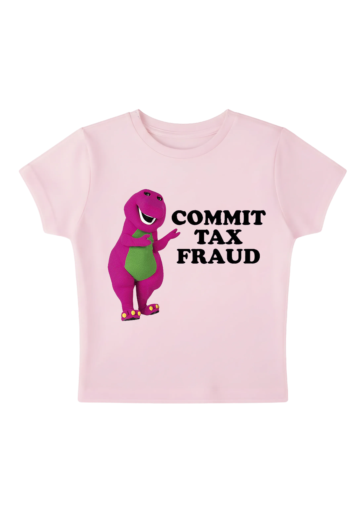Commit Tax Fraud Y2K Baby Tee