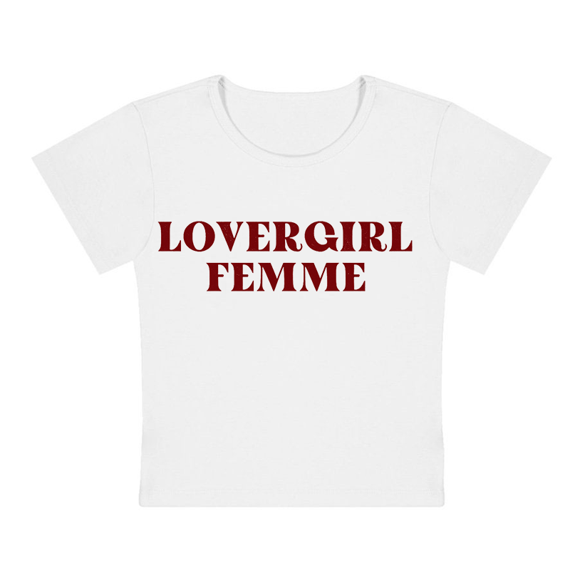 Lovergirl Femme Y2K Baby Tee
