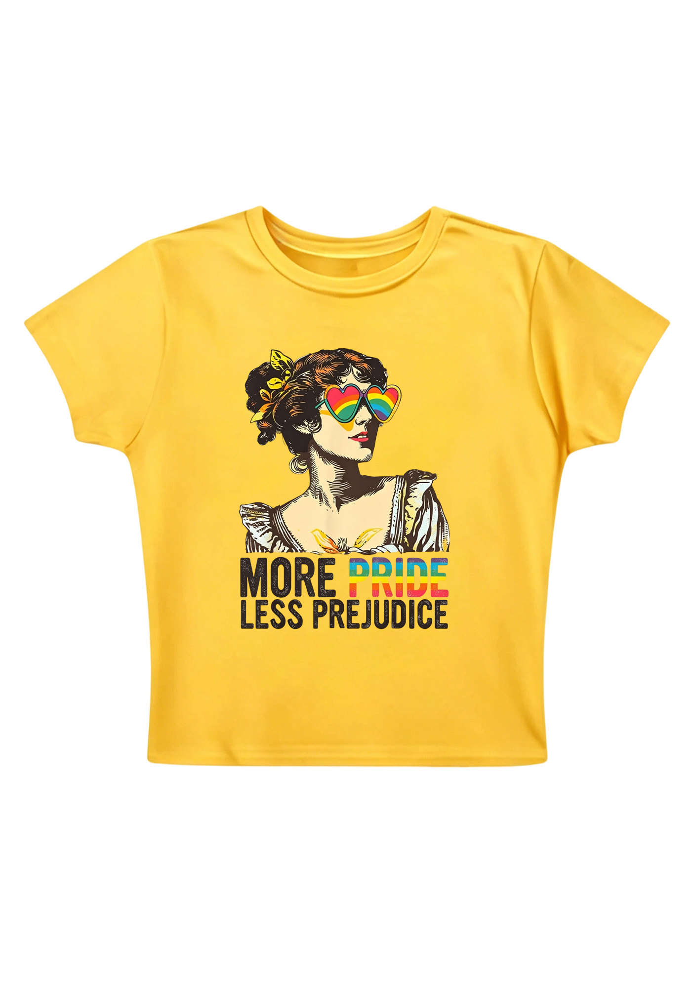 More Pride Less Prejudice Y2K Baby Tee