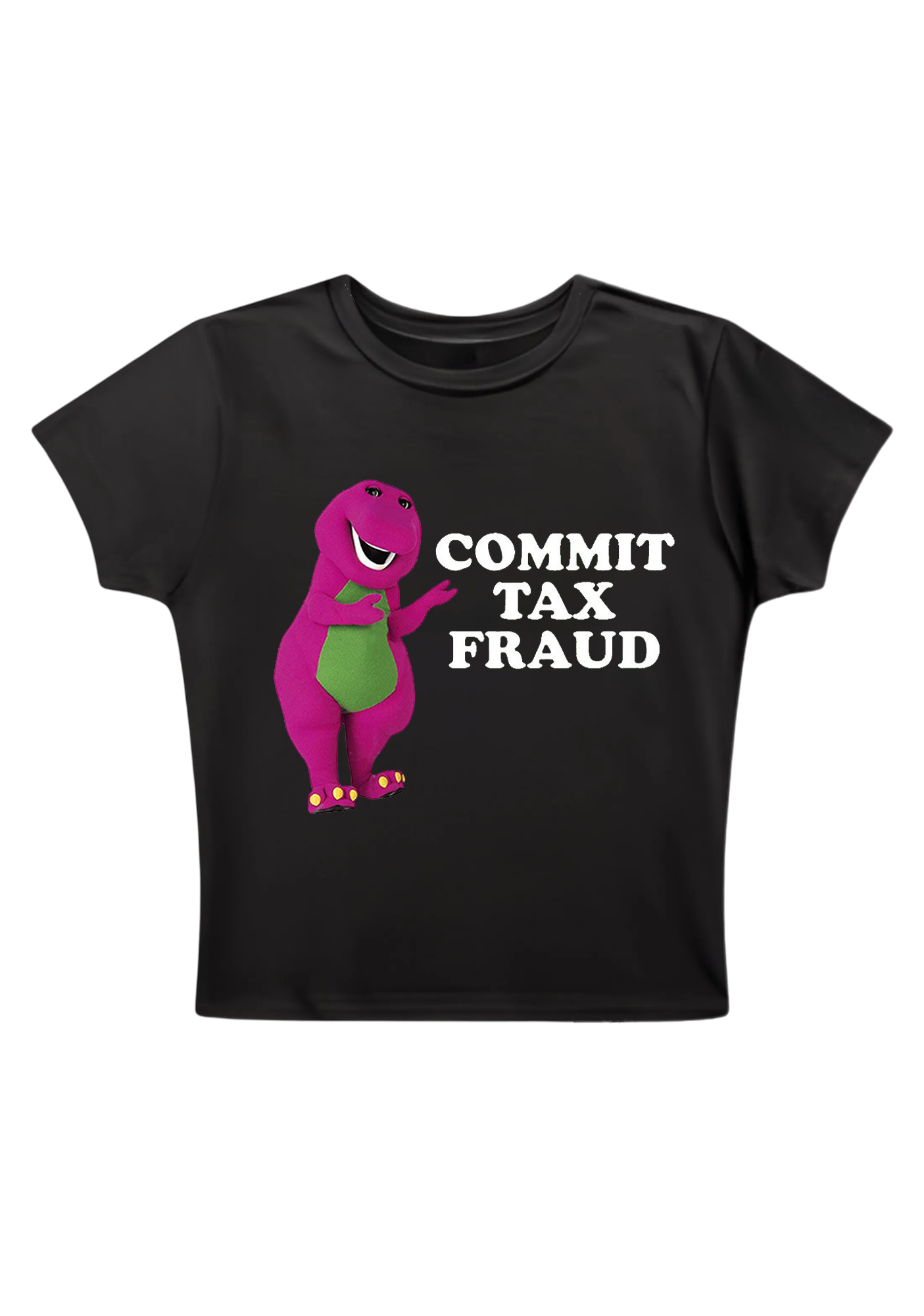 Commit Tax Fraud Y2K Baby Tee