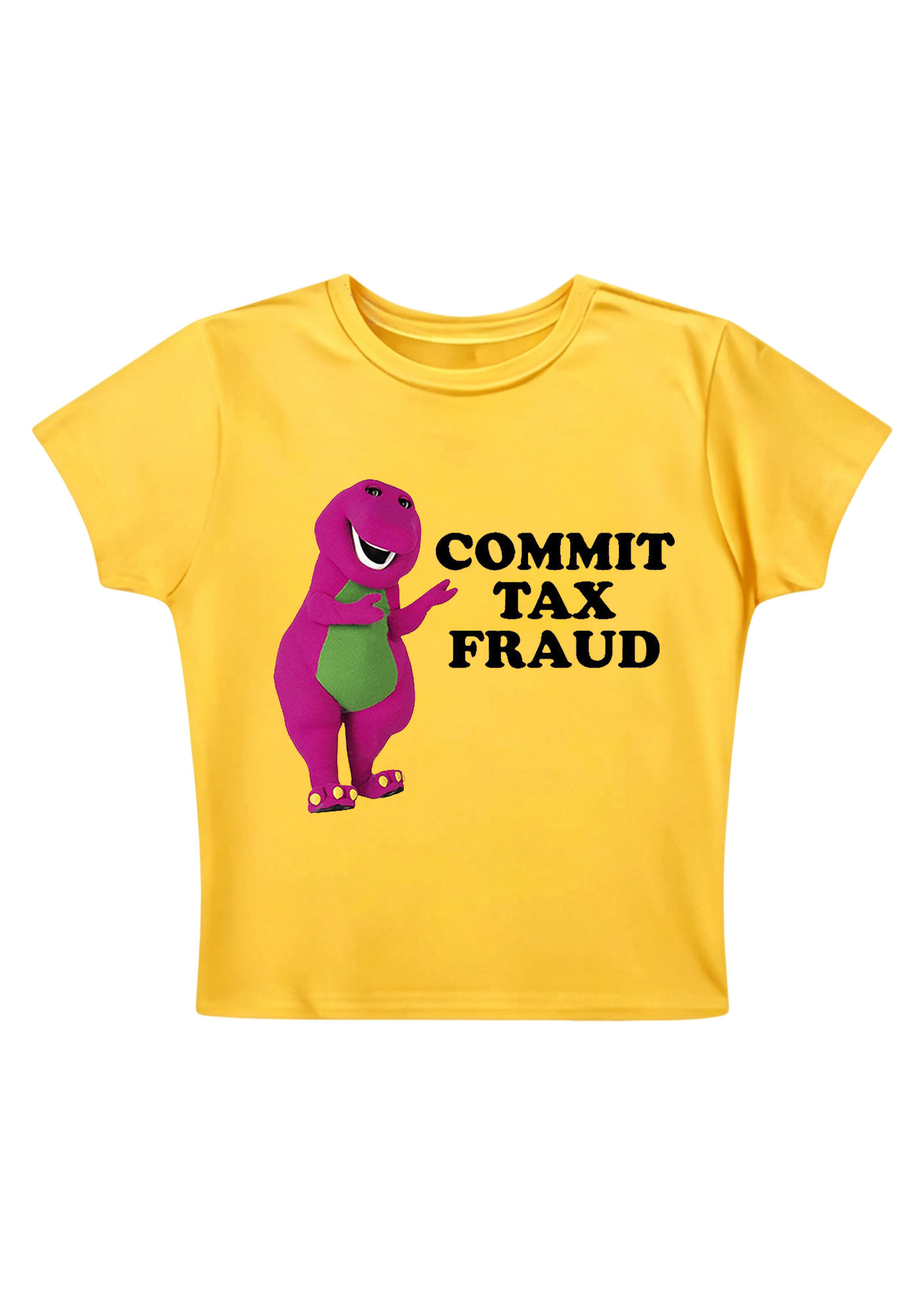 Commit Tax Fraud Y2K Baby Tee
