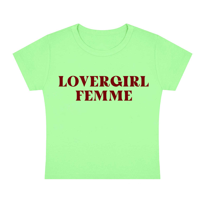 Lovergirl Femme Y2K Baby Tee
