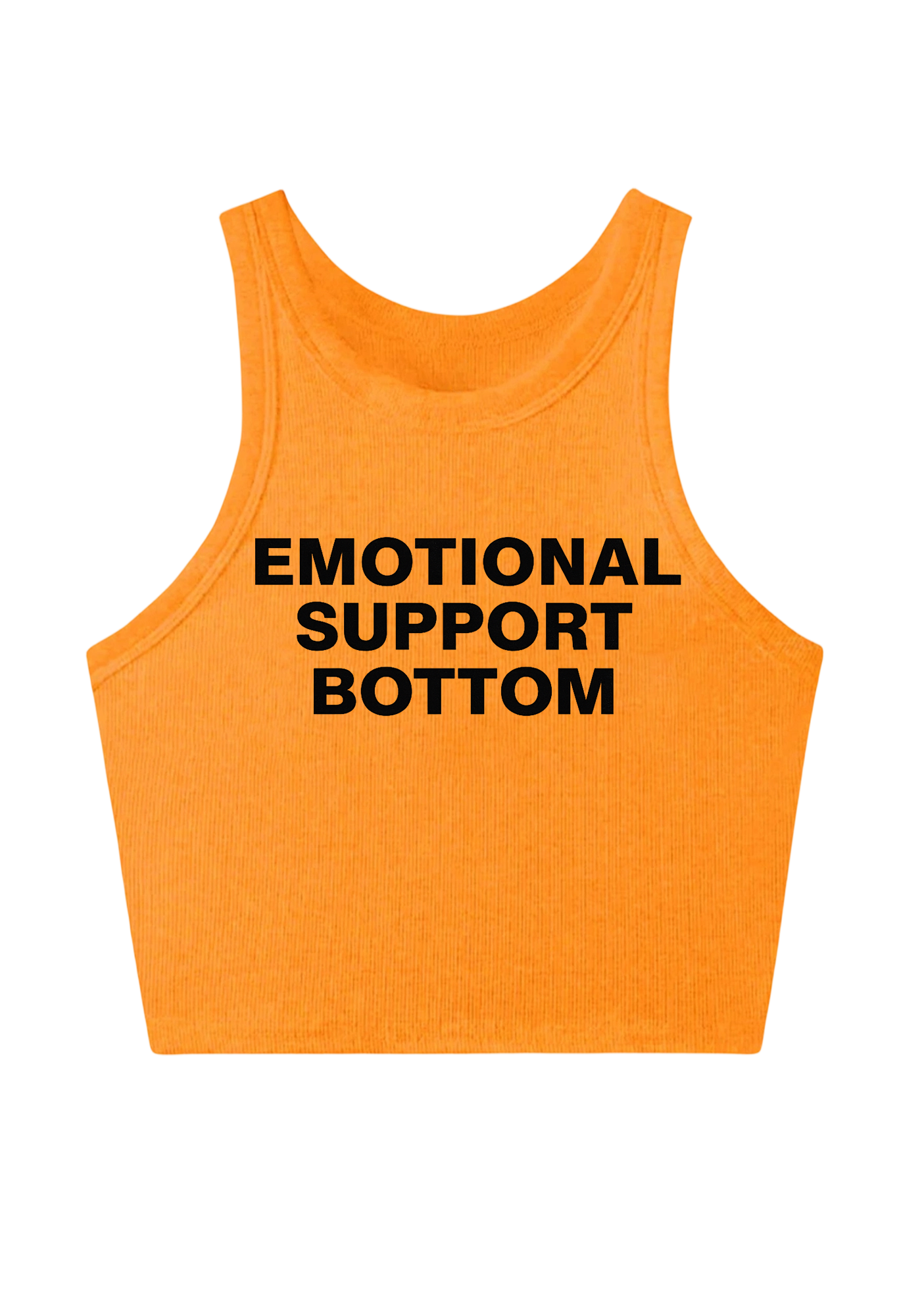 Emotional Support Bottom Y2K Crop Tank Top